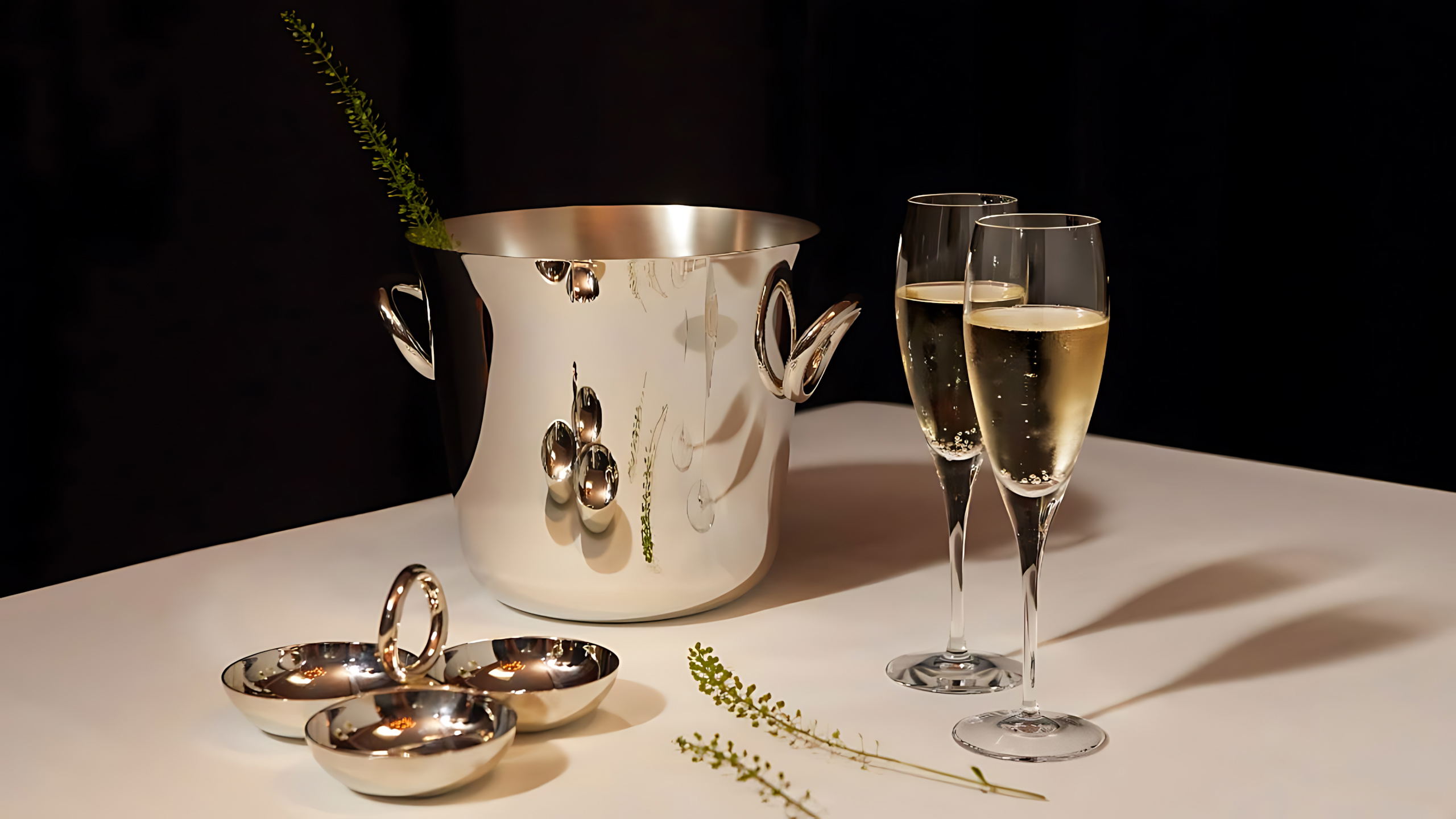 Christofle "Vertigo" Ice Bucket silver plated