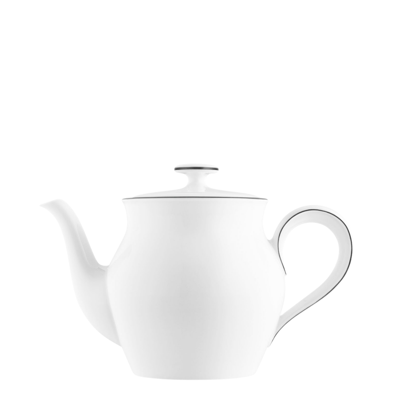 Fürstenberg "Wagenfeld" Teapot Black Line Porcelain 1300 ml