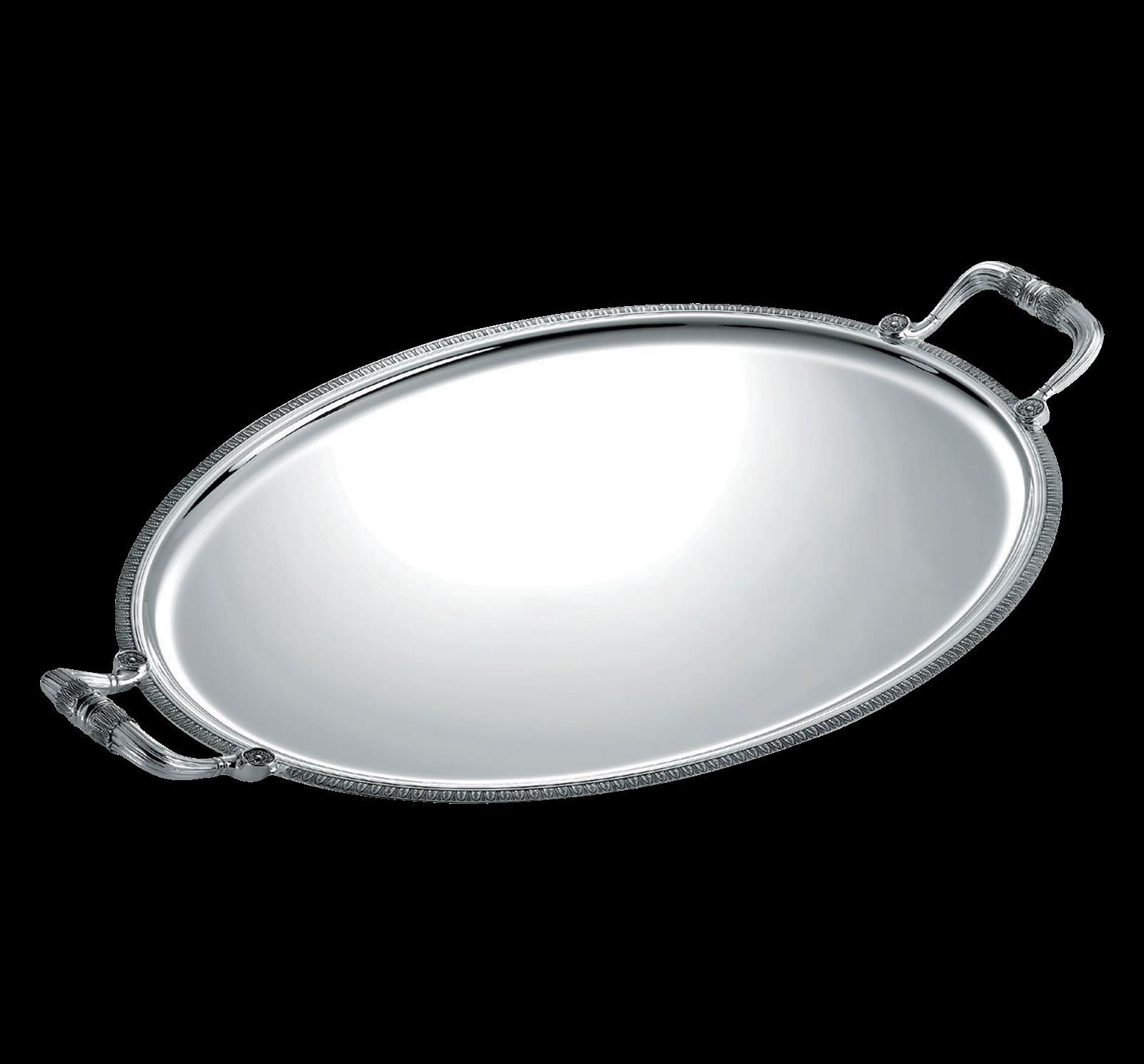 Christofle "Malmaison" Tray with handles oval silver plated