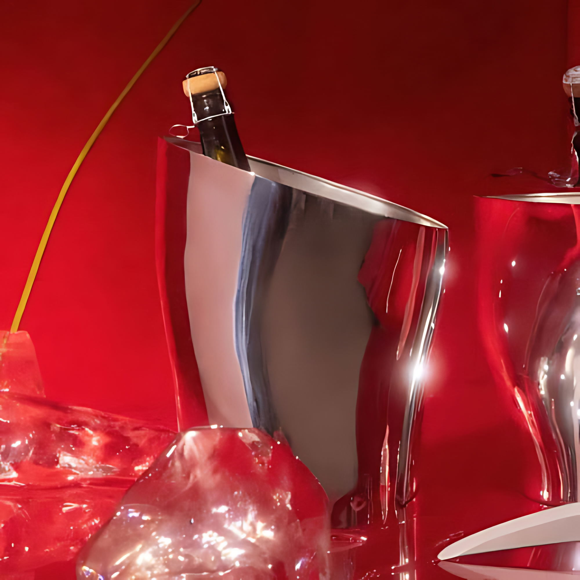 Christofle "Special Pieces" Champagne Cooler Dellipse sterling silver