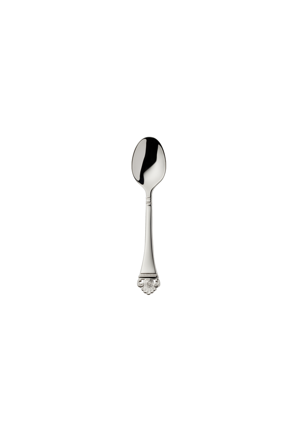 Robbe & Berking "Rose Pattern" Mocha Spoon silver plated with gold accents 11,5 cm