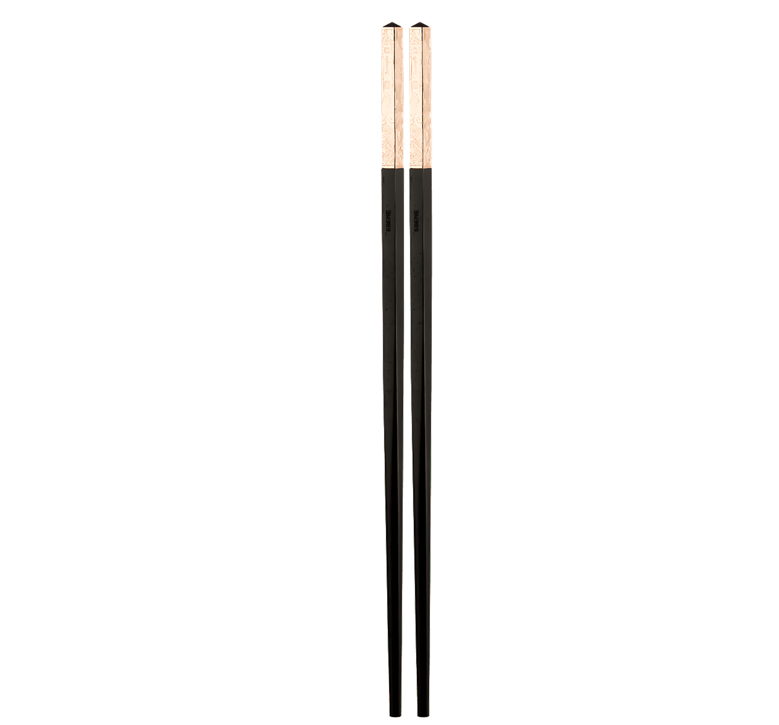 Christofle "Jardin D'Eden" Pair Chinese Chopsticks rose gold silver plated