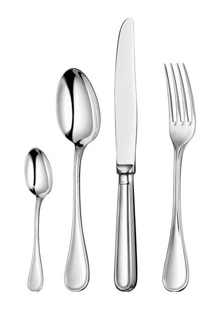 Christofle "Albi" Table Set 24-piece silver plated