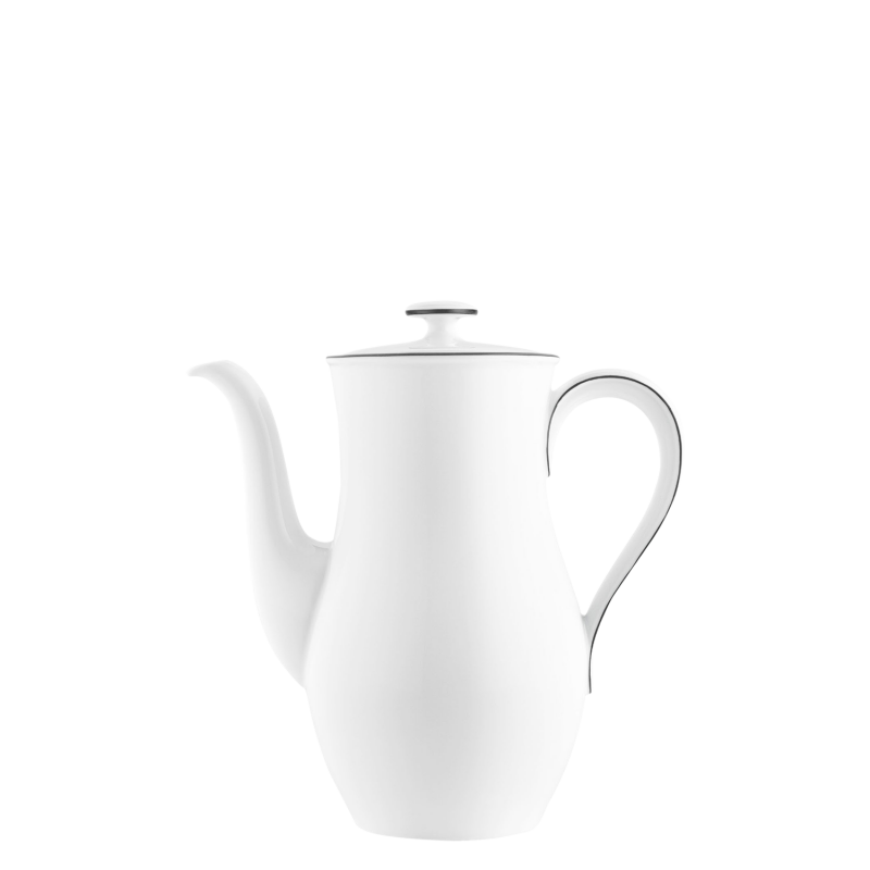 Fürstenberg "Wagenfeld" Coffee Pot Black Line Porcelain 1200 ml