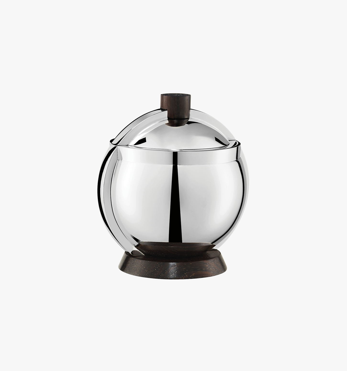 Puiforcat "Art Déco" Zuckerdose Sphere versilbert