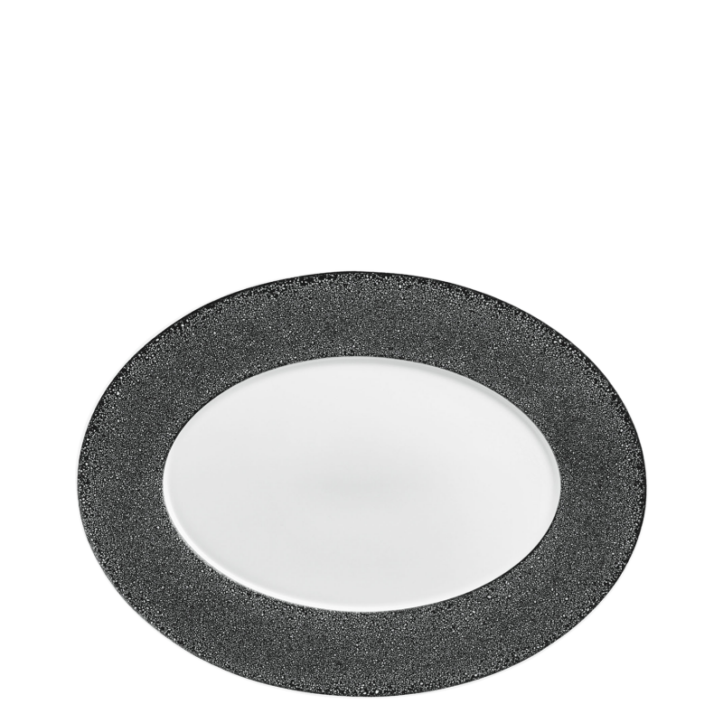 Fürstenberg "Carlo" Platter Oval Zigrino Porcelain 36x27 cm