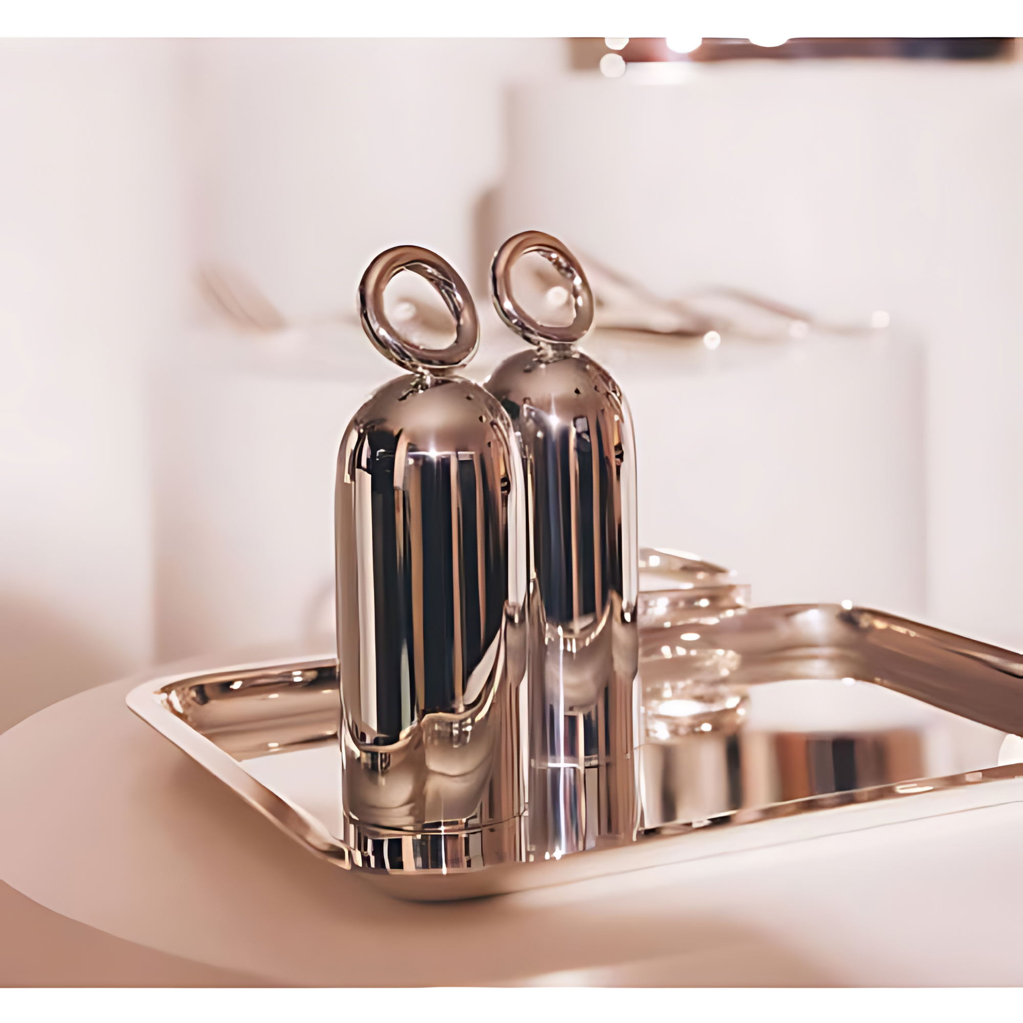 Christofle "Vertigo Tableware" Christofle "Vertigo" Spice Holder silver plated