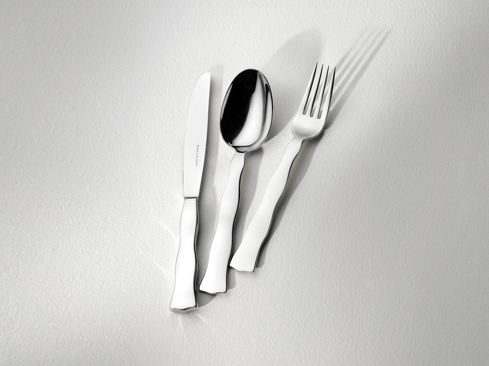 Robbe & Berking "Lago" Dinner Set 4-pcs stainless steel Robbe & Berking "Lago" Salad Fork large stainless steel 21,5 cm