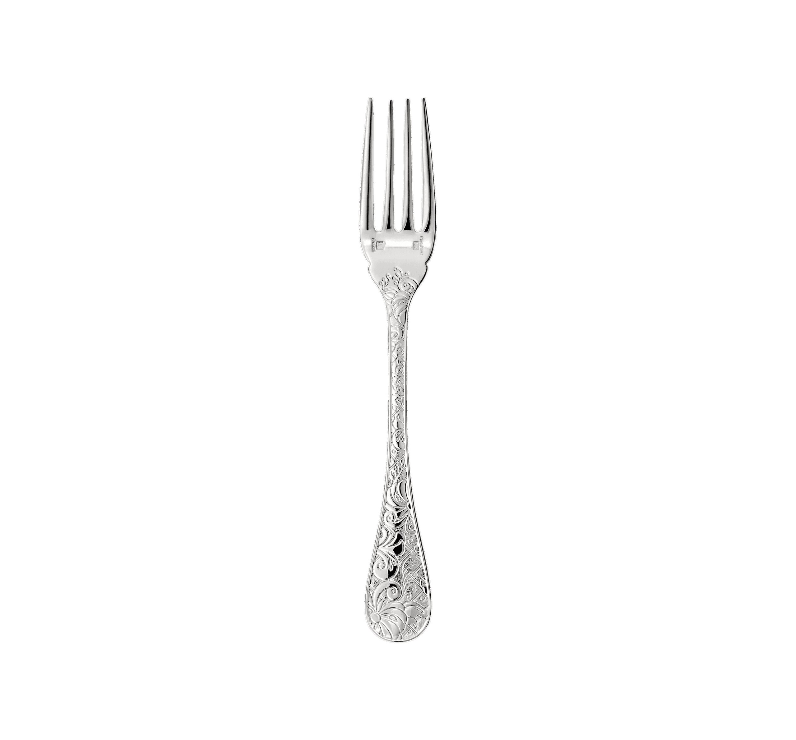 Christofle "Jardin D'Eden" Fish Fork silver plated 18 cm