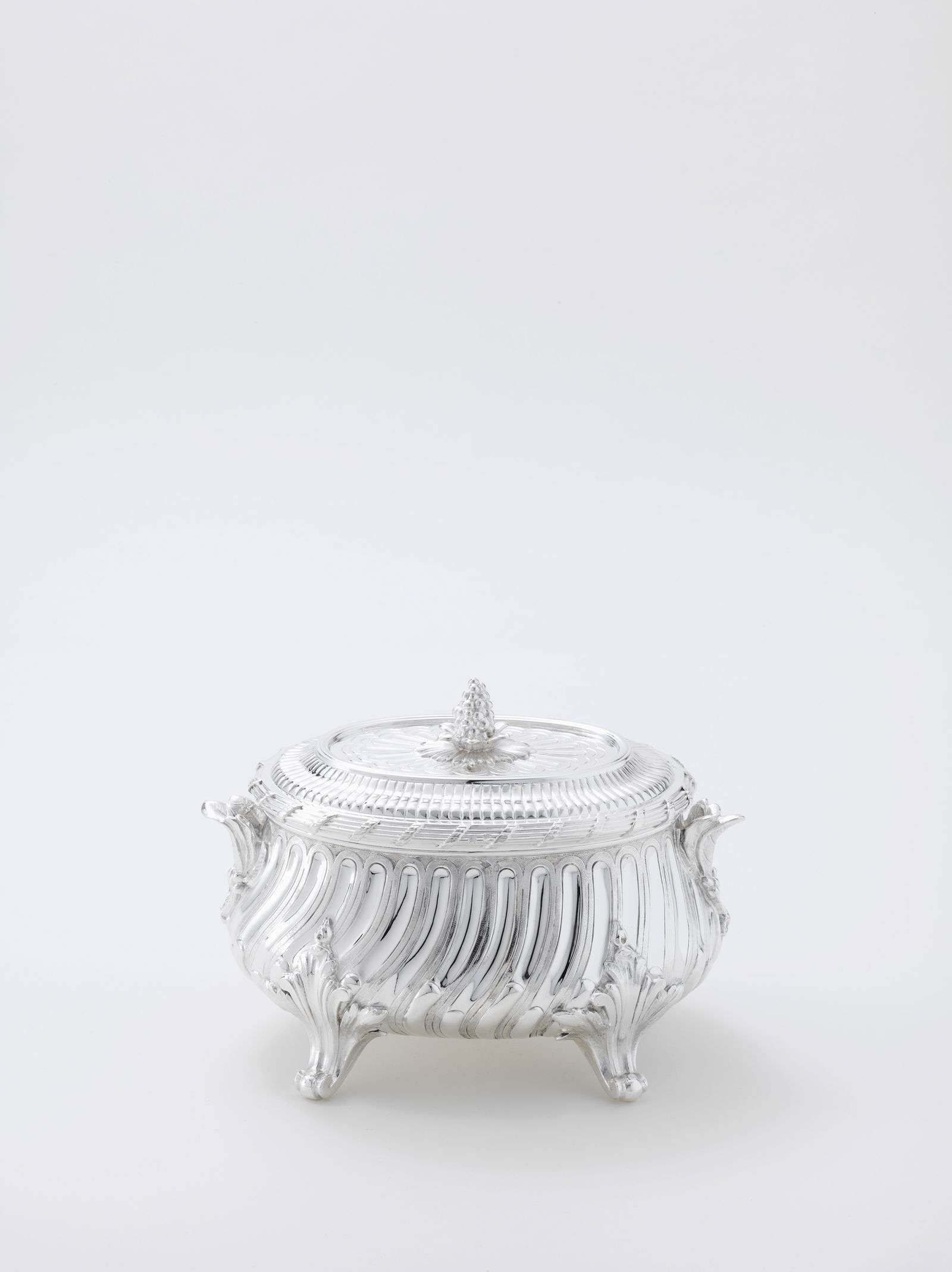 Puiforcat "Louis XV" Zuckerdose Thomas Germain versilbert