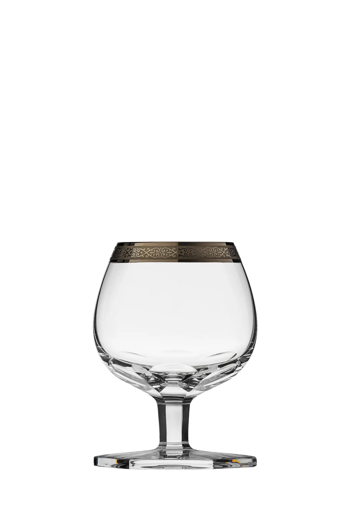 Moser "Pope" Water Glass (relief decor) Platinum 320 ml