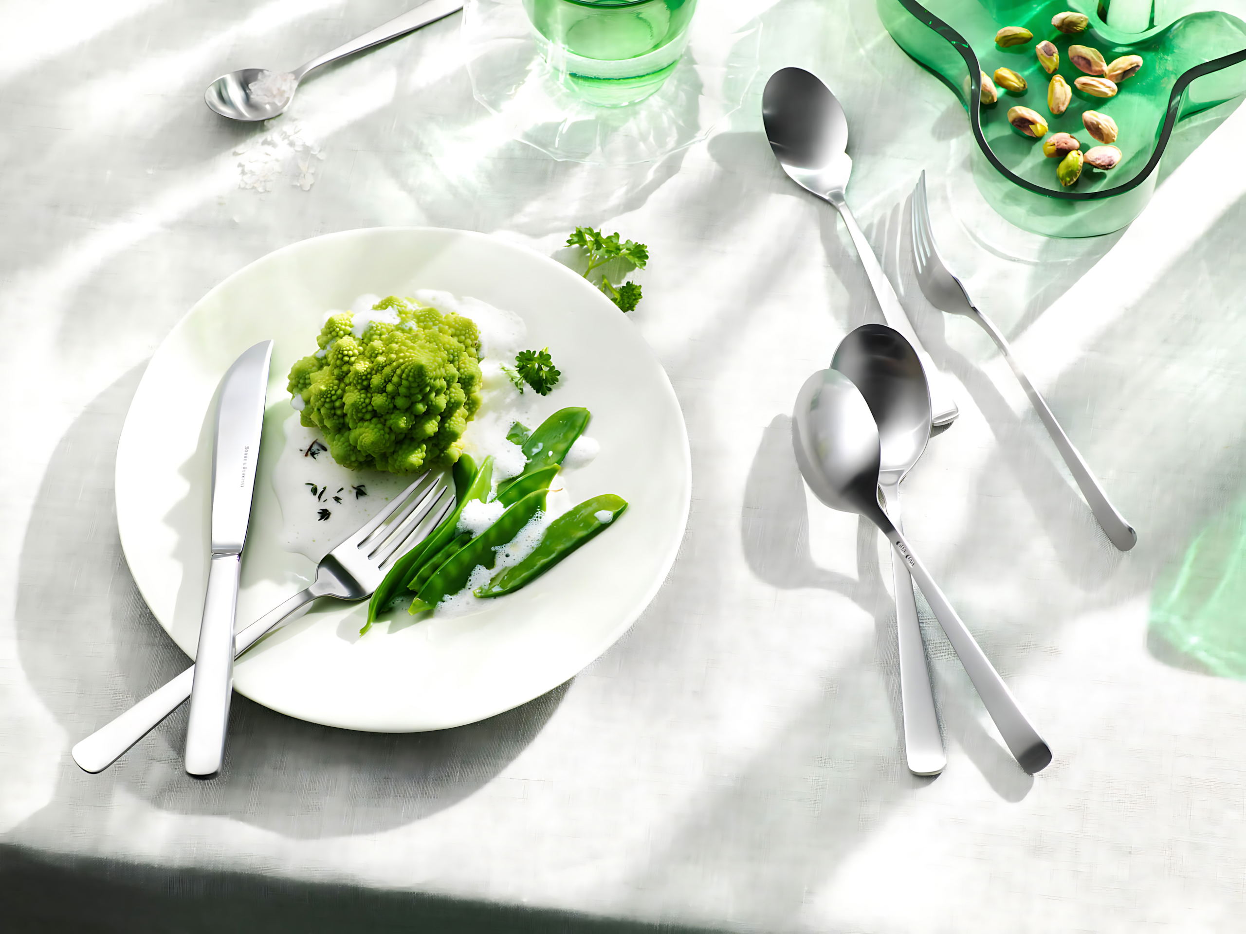 Robbe & Berking "Atlantic" Dinner Set 4-pcs stainless steel Robbe & Berking "Atlantic" Salad Fork large stainless steel 19,5 cm