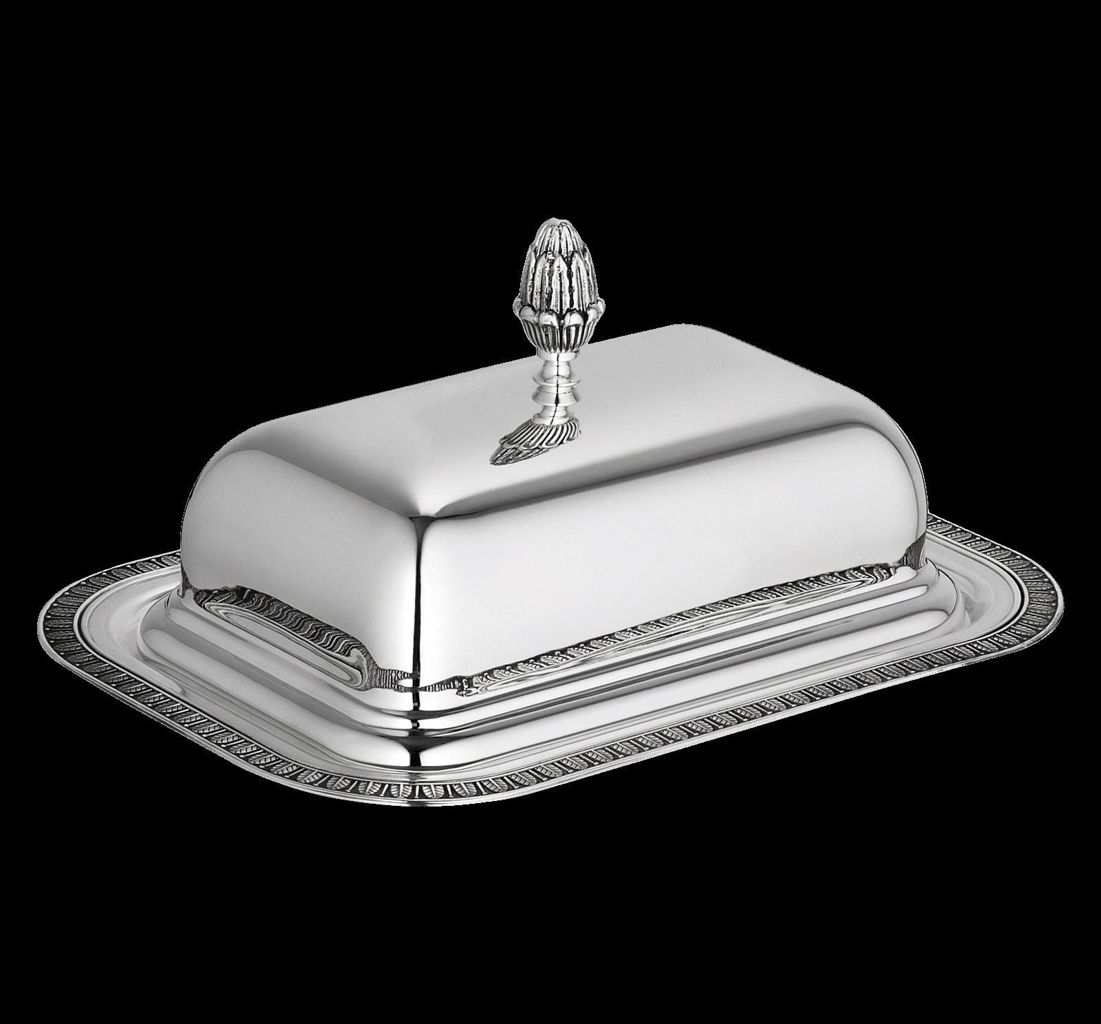 Christofle "Malmaison" Butter Dish silver plated