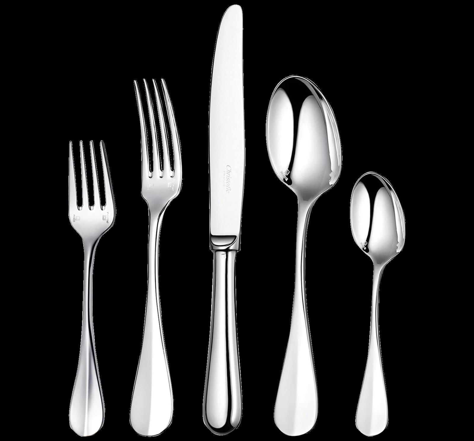 Christofle "Fidélio" Table Set 5-piece silver plated