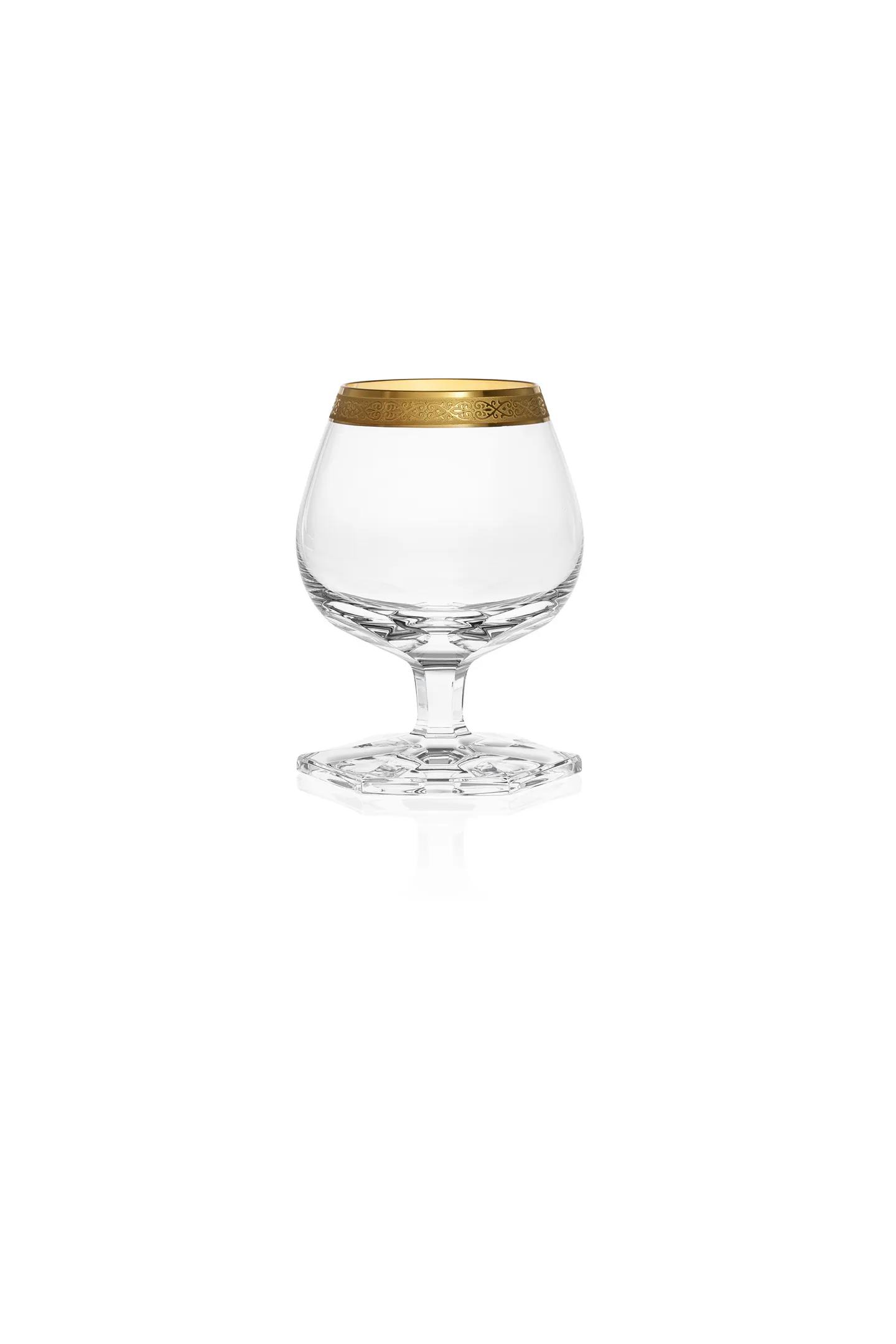 Moser "Pope" Water Glass (relief decor) 24-carat Gold 320 ml