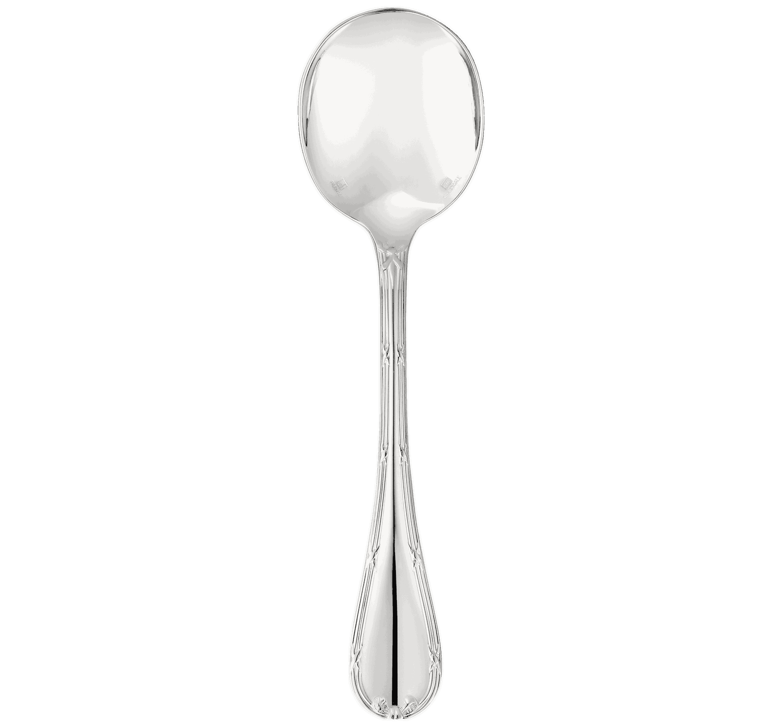 Christofle "Rubans" Bouillon / Cream Spoon silver plated 17 cm