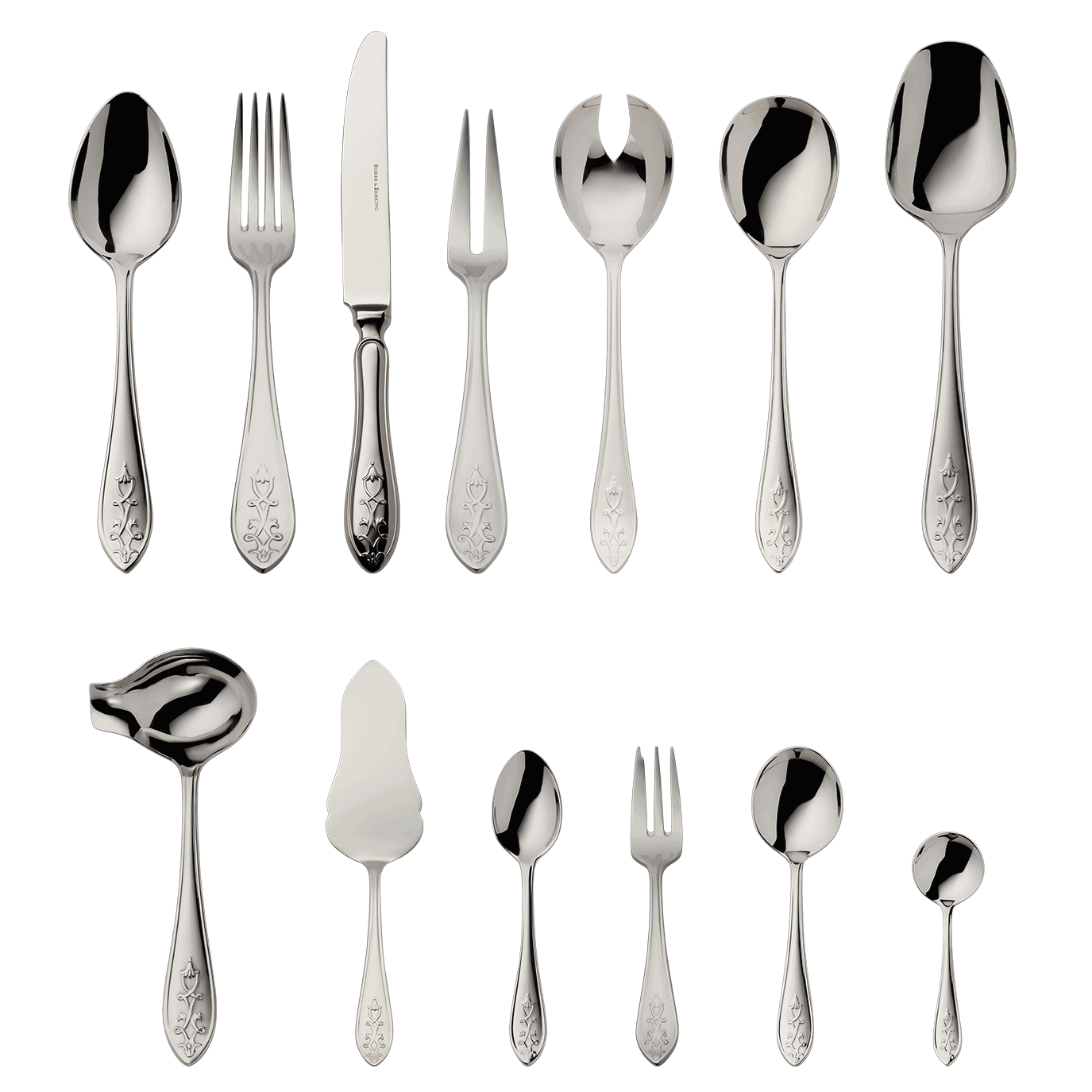 Robbe & Berking "Jardin" Dinner Set 40-pcs stainless steel Robbe & Berking "Jardin" Dinner Set 70-pcs stainless steel
