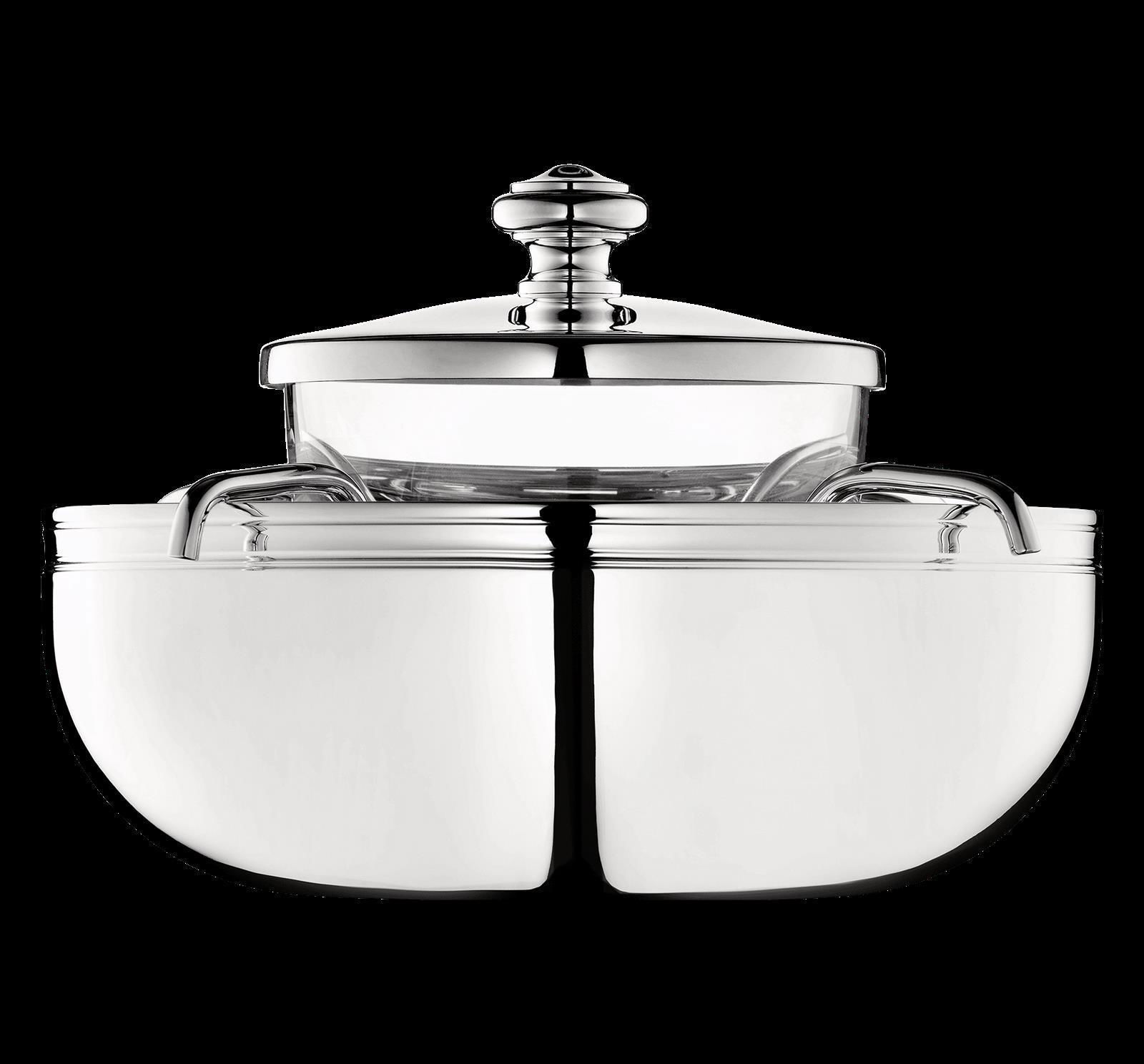 Christofle "Albi" Napkin Holder silver plated Christofle "Albi" Vinegar and Oil Stand silver plated