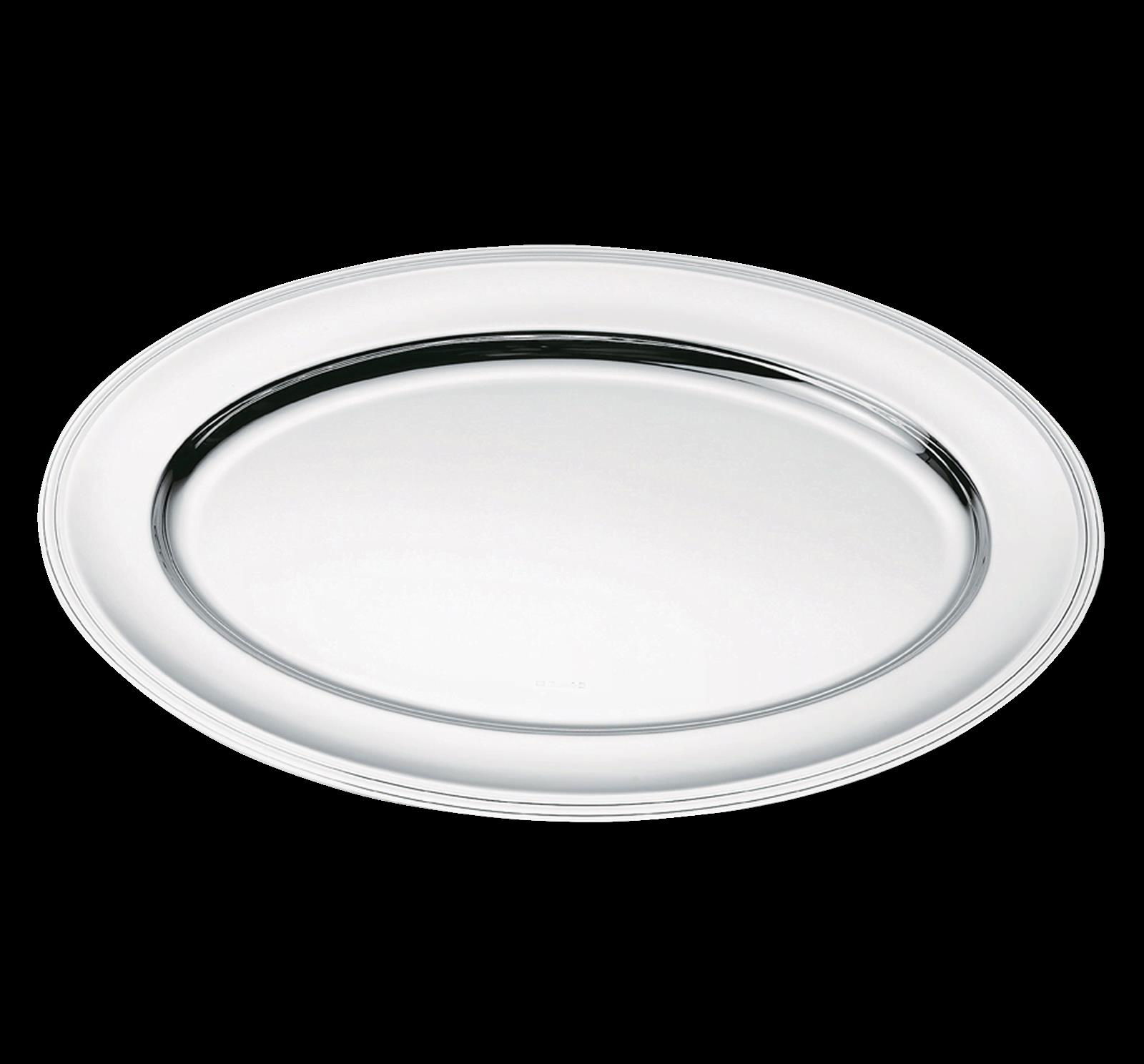 Christofle "Albi" Tray oval silver plated 45 cm