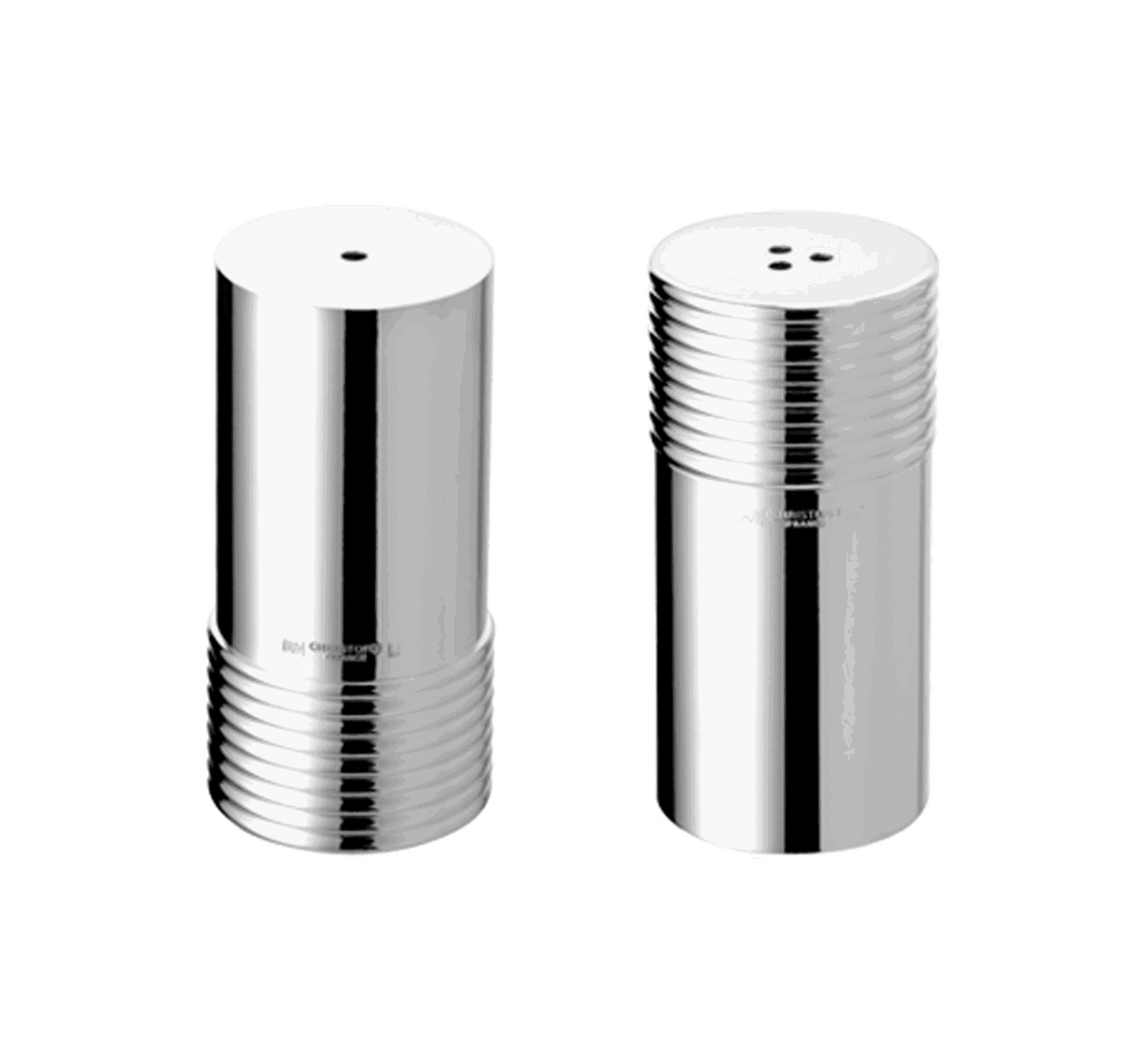 Christofle "Special Pieces" Salt & Pepper Shaker K+T silver plated