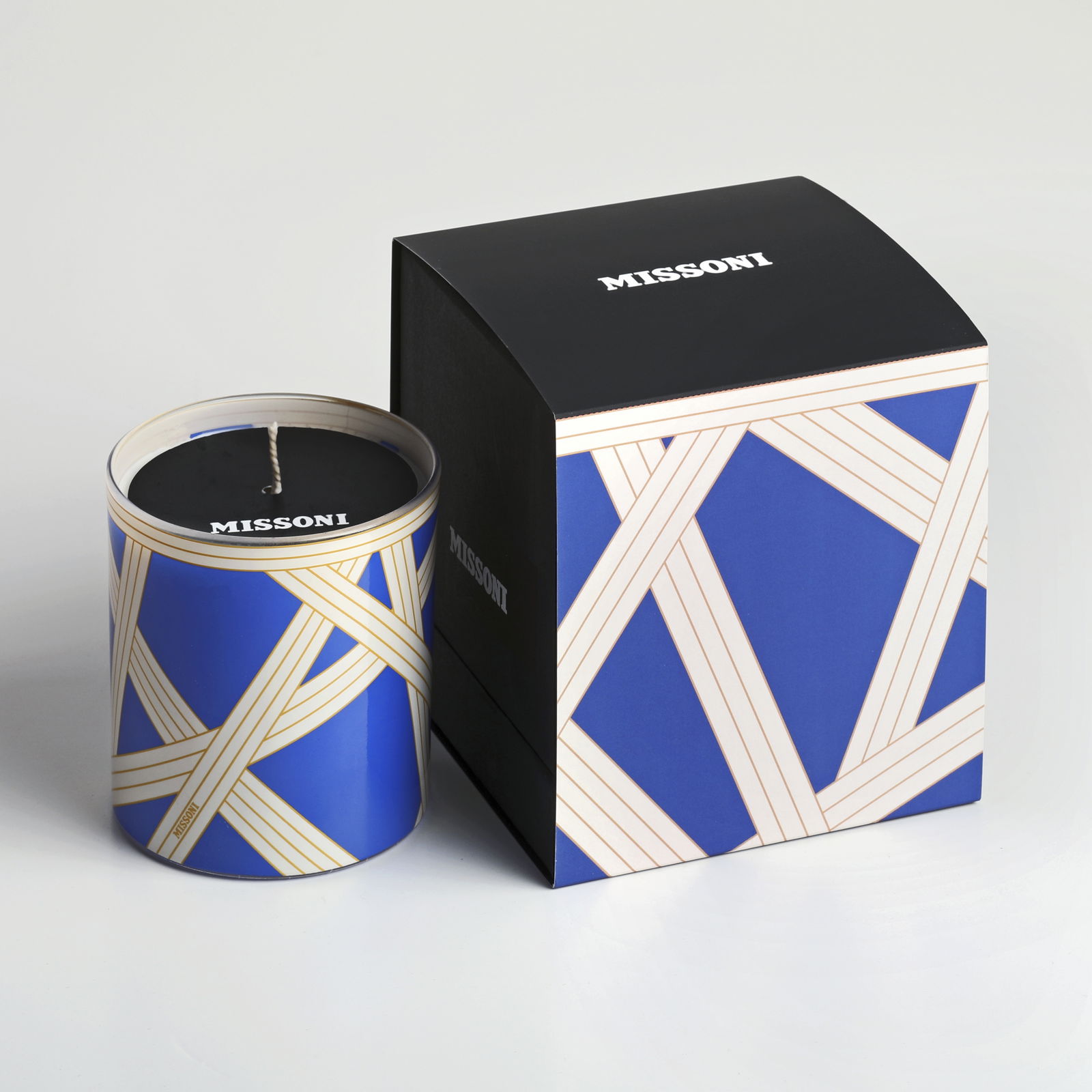 Missoni "Candela" Scented Candle Nastri Bicolore 2 Glass 9 cm