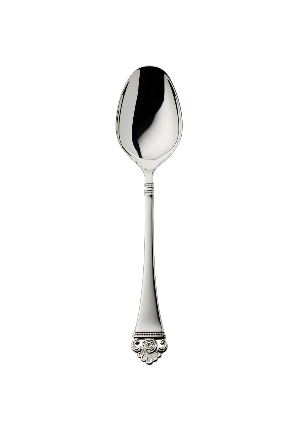 Robbe & Berking "Rose Pattern" Dinner Spoon silver plated with gold accents 21 cm