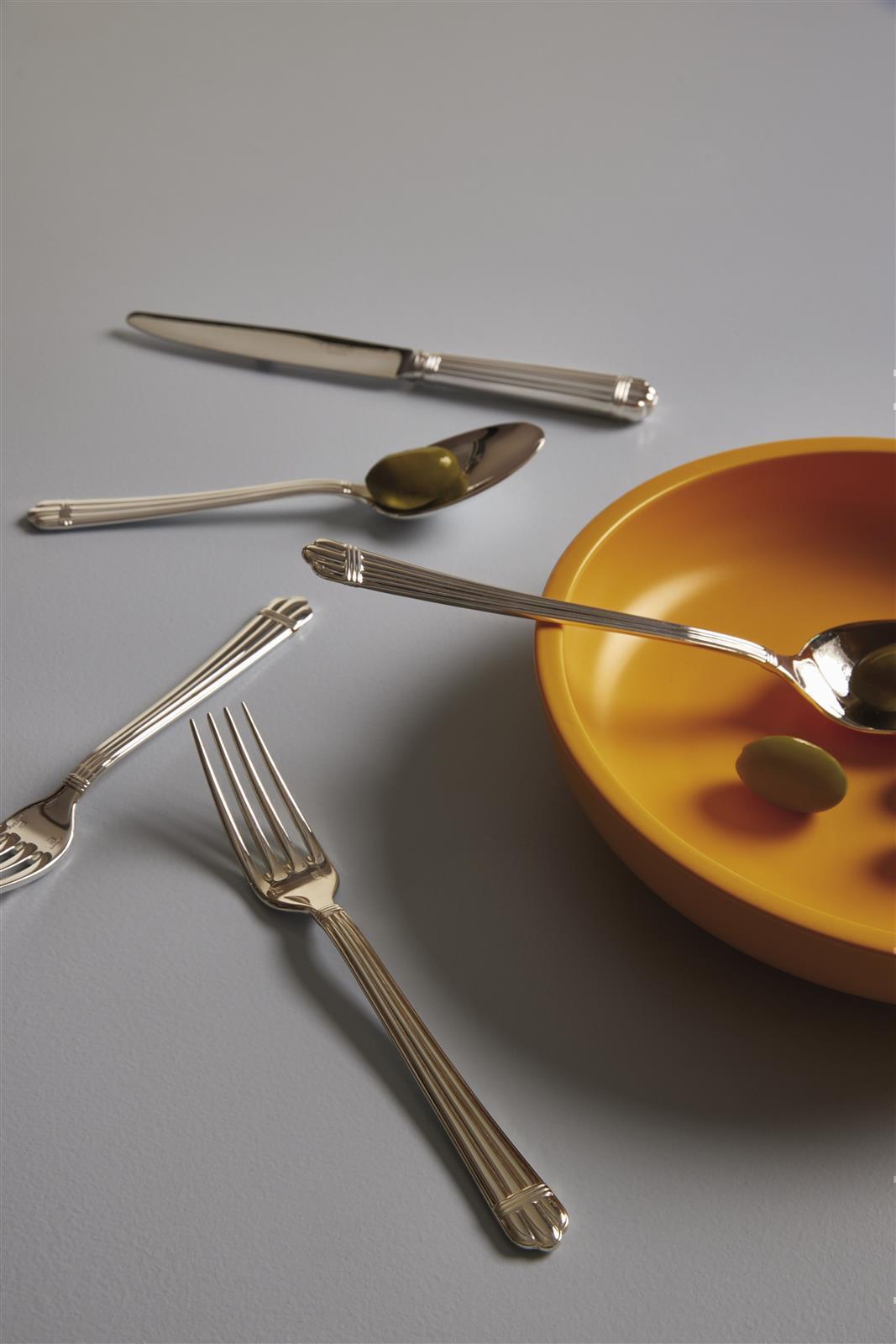 Christofle "Aria" Salad Serving Spoon silver plated 25 cm