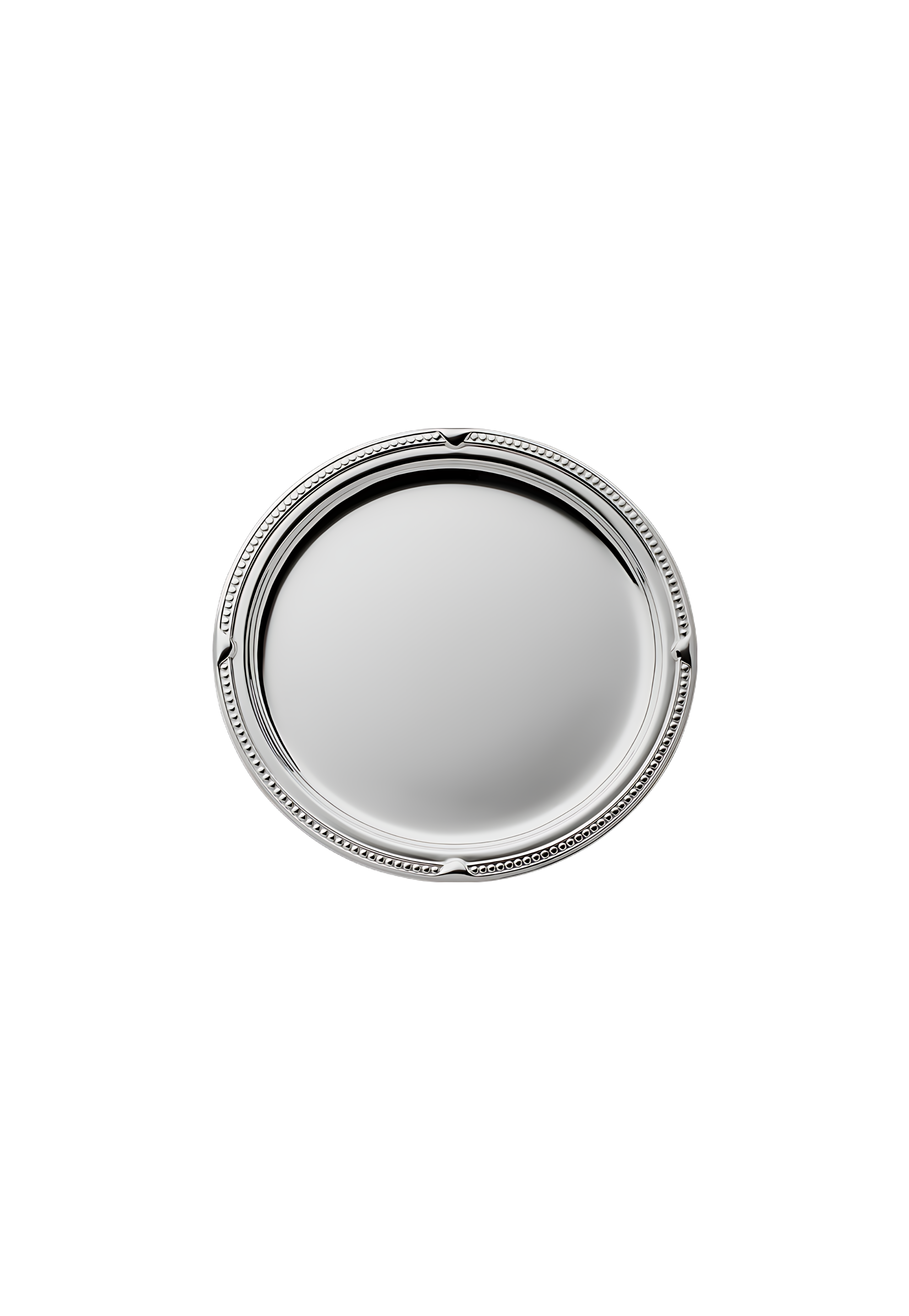 Robbe & Berking "French Pearl" Glass Coaster Sterling Silver