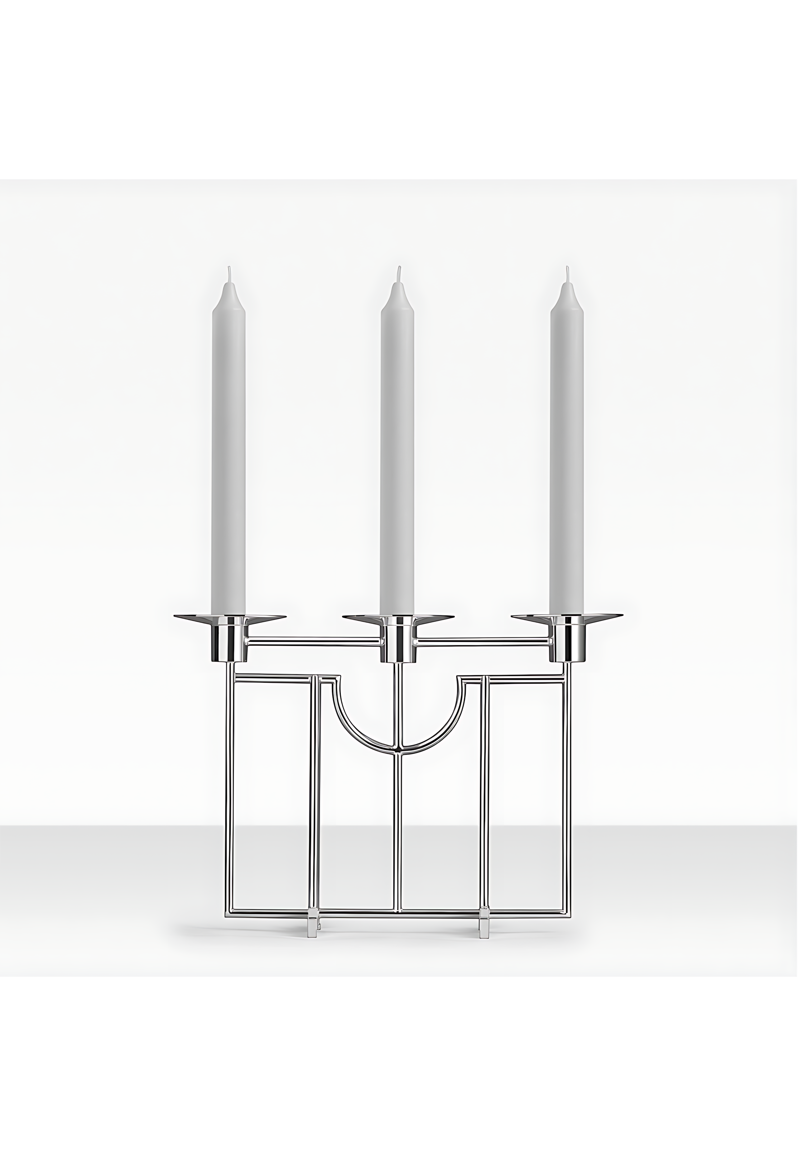 Robbe & Berking "Sphinx" Candelabra 3-Armed Sterling Silver