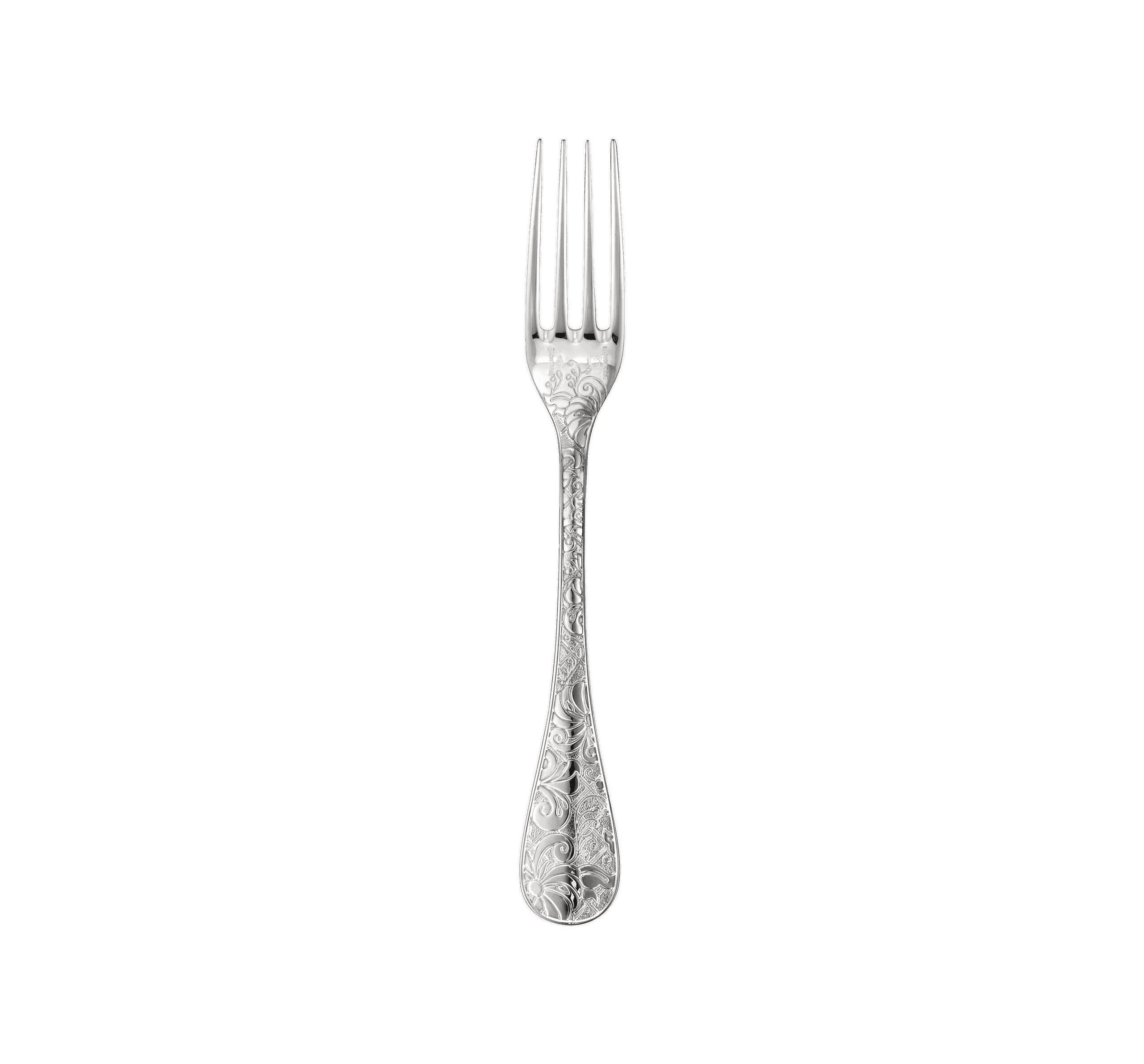 Christofle "Jardin D'Eden" Dessert Fork sterling silver 17 cm