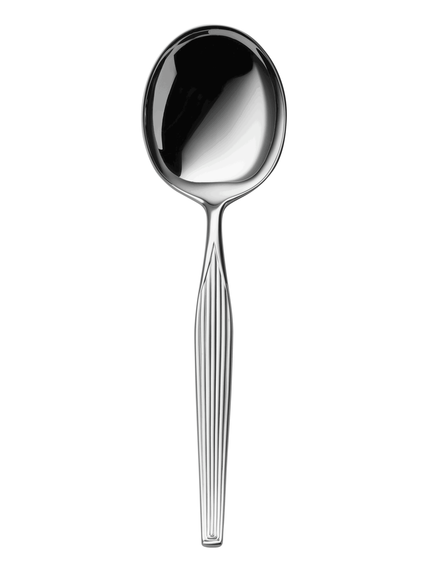 Robbe & Berking "Metropolitan" Bouillon / Cream Spoon Sterling and gold plated 15,5 cm