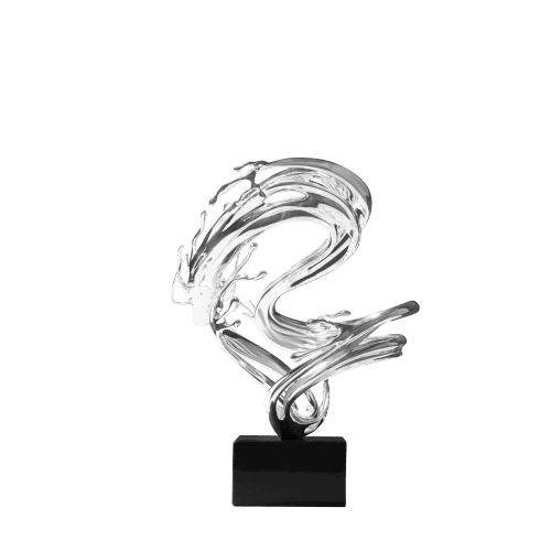Christofle "Special Pieces" Figurine Dragon large Dragon Zheng Lu silver plated