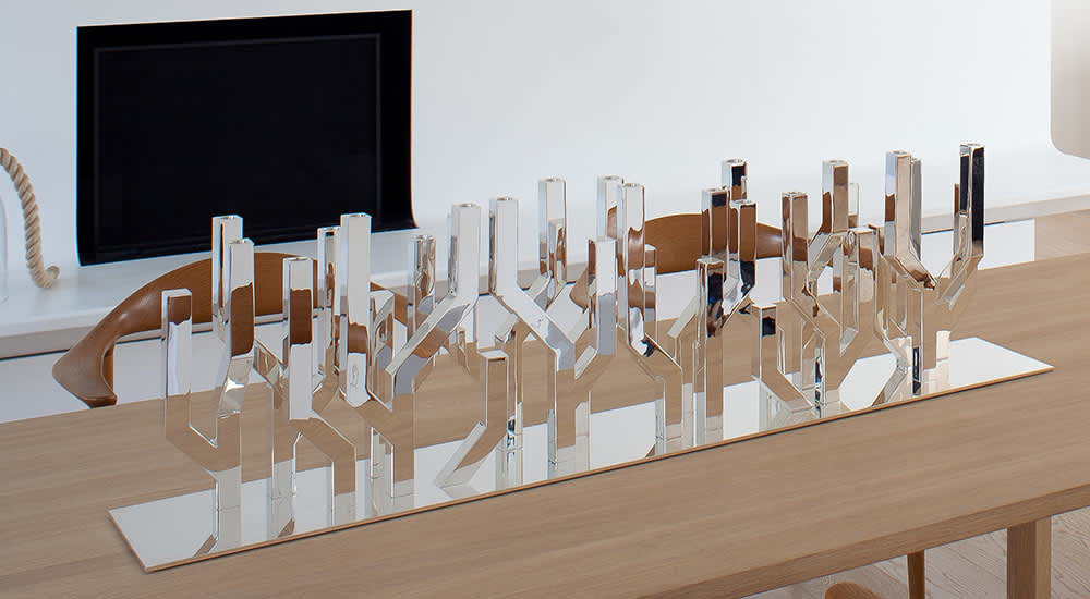Christofle "Special Pieces" Candelabra 4-Armed Arborescence stainless steel