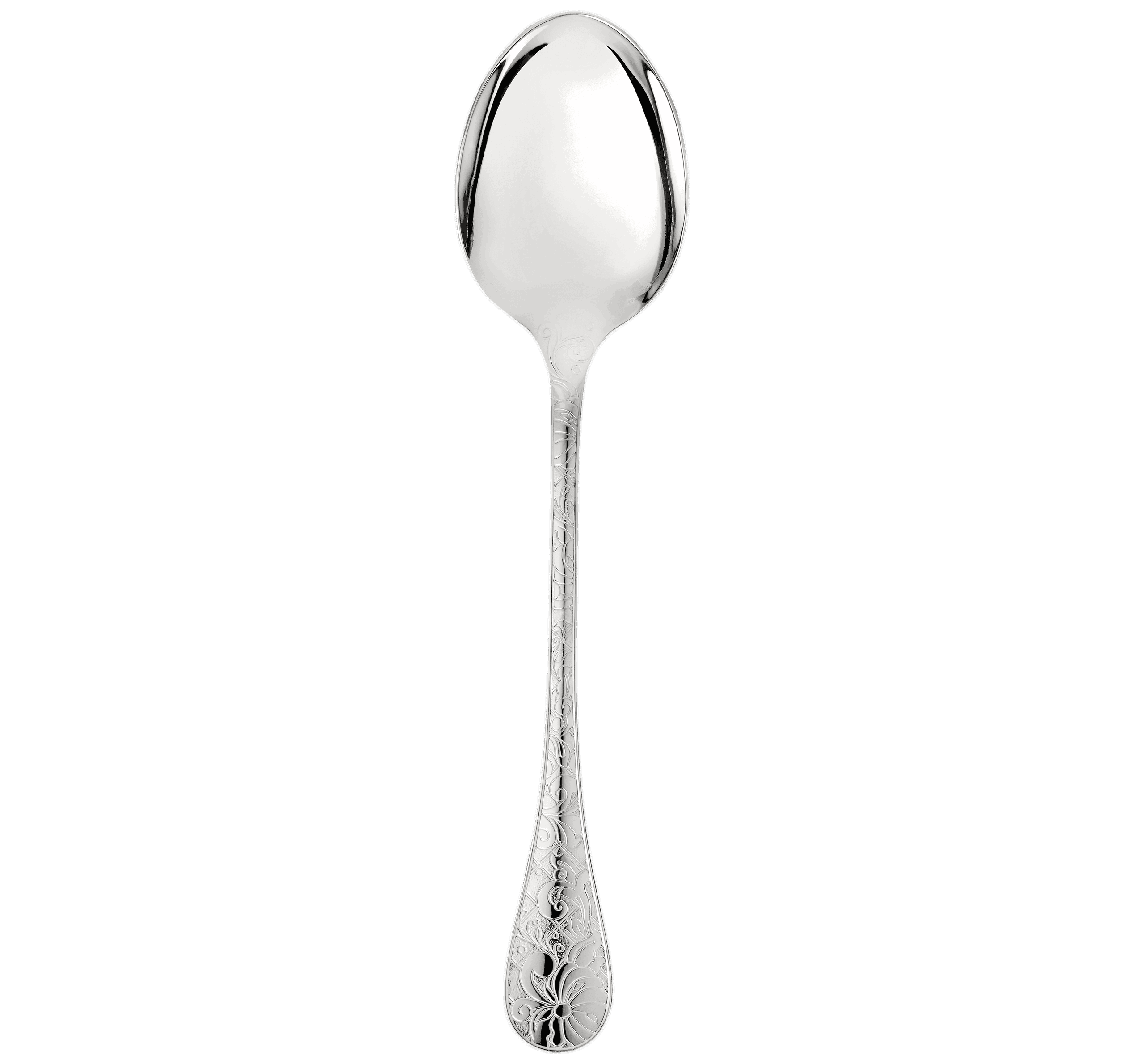 Christofle "Jardin D'Eden" Vegetable Serving Spoon silver plated 25 cm