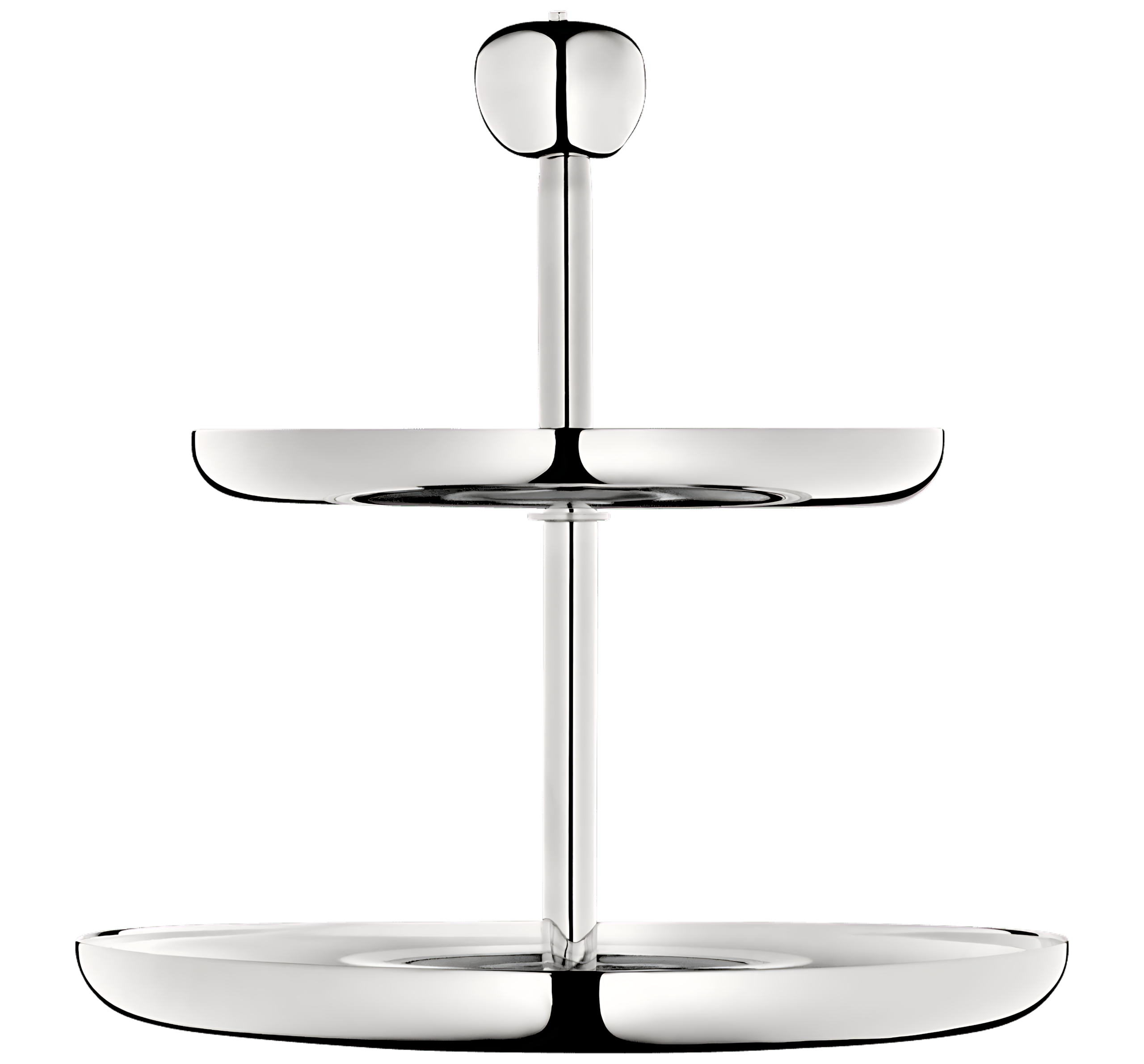 Christofle "Jardin D'Eden" Etagere 2 bowls silver plated
