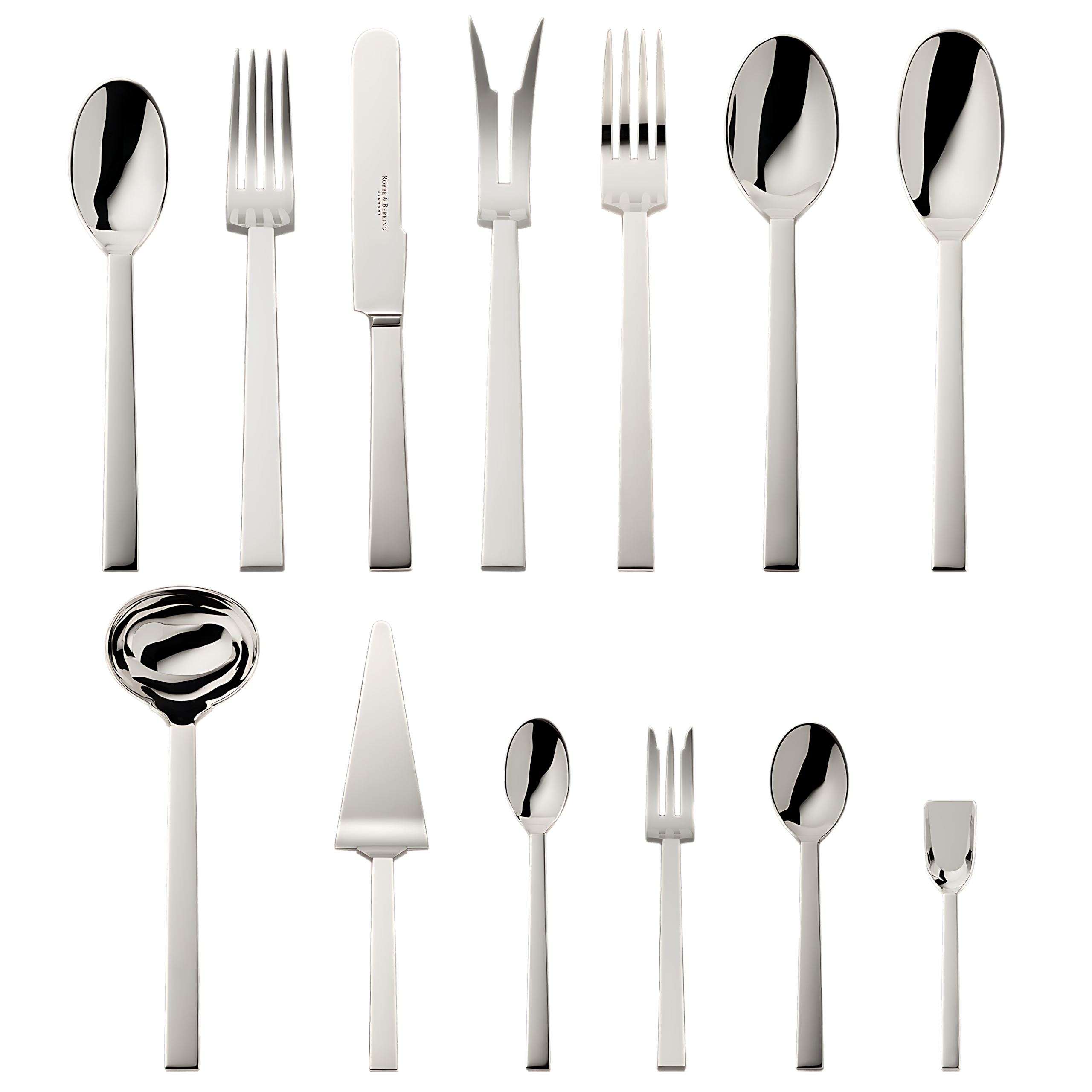 Robbe & Berking "Sphinx" Dinner Set 39-pcs silver plated Robbe & Berking "Sphinx" Dinner Set 69-pcs Sterling Silver