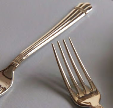 Christofle "Aria" Dinner Fork silver plated 20 cm
