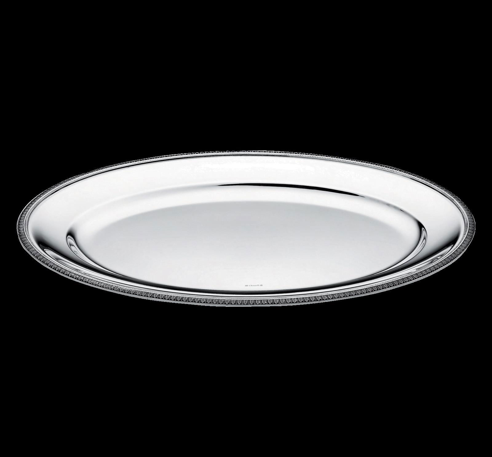 Christofle "Malmaison" Tray oval silver plated 45 cm