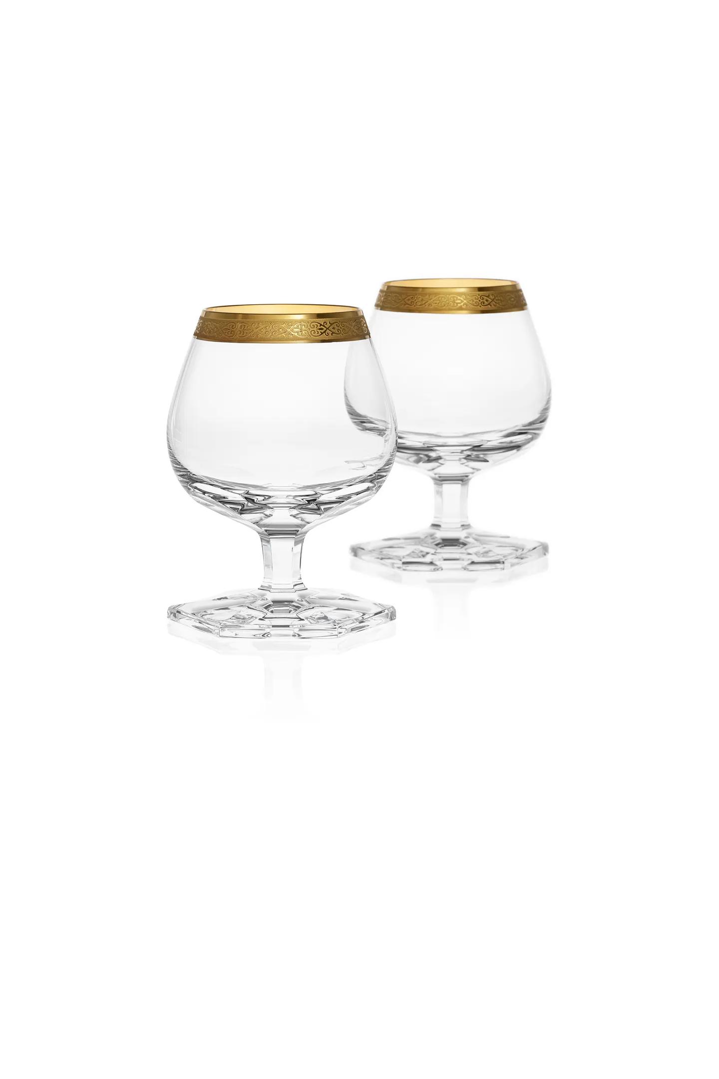 Moser "Pope" Water Glass (relief decor) 24-carat Gold 320 ml Moser "Pope" Water Glass (relief decor) 24-carat Gold 320 ml