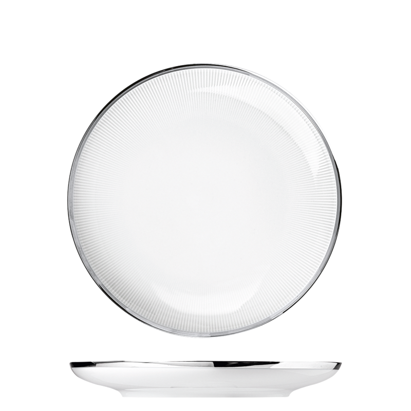 Sieger by Fürstenberg "My China! Stella" Breakfast Plate Platinum Porcelain 22,7 cm