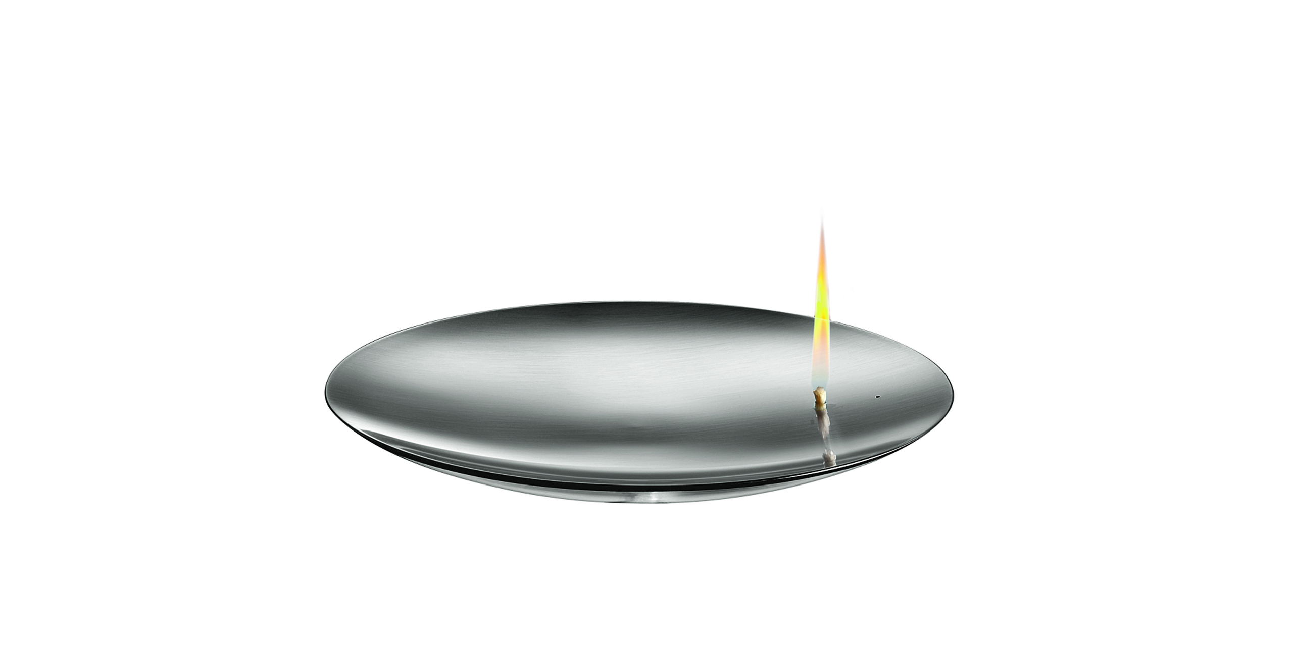 Mono "Concave" Oil Lamp small stainless steel