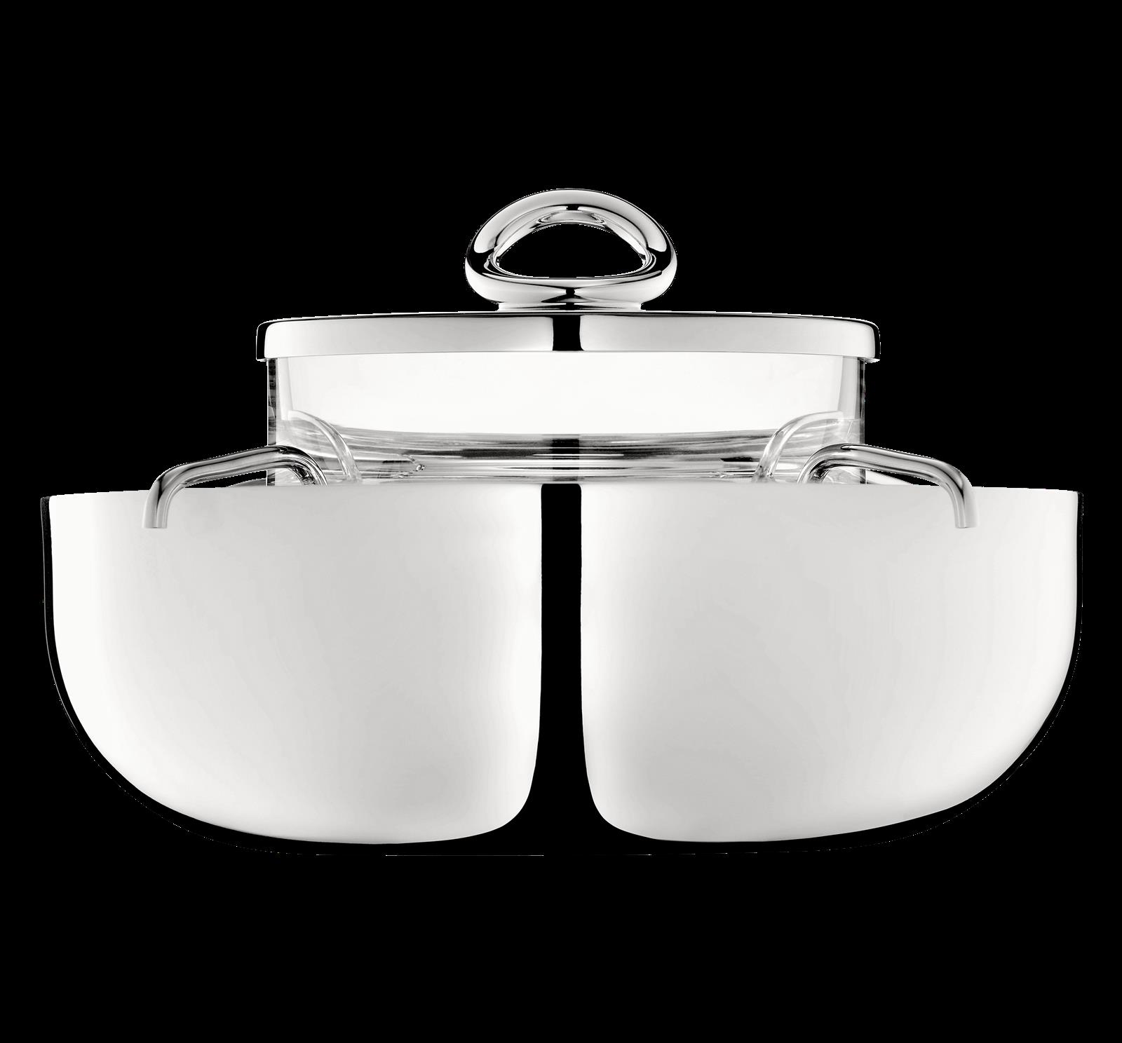 Christofle "Vertigo" Caviar Bowl large silver plated