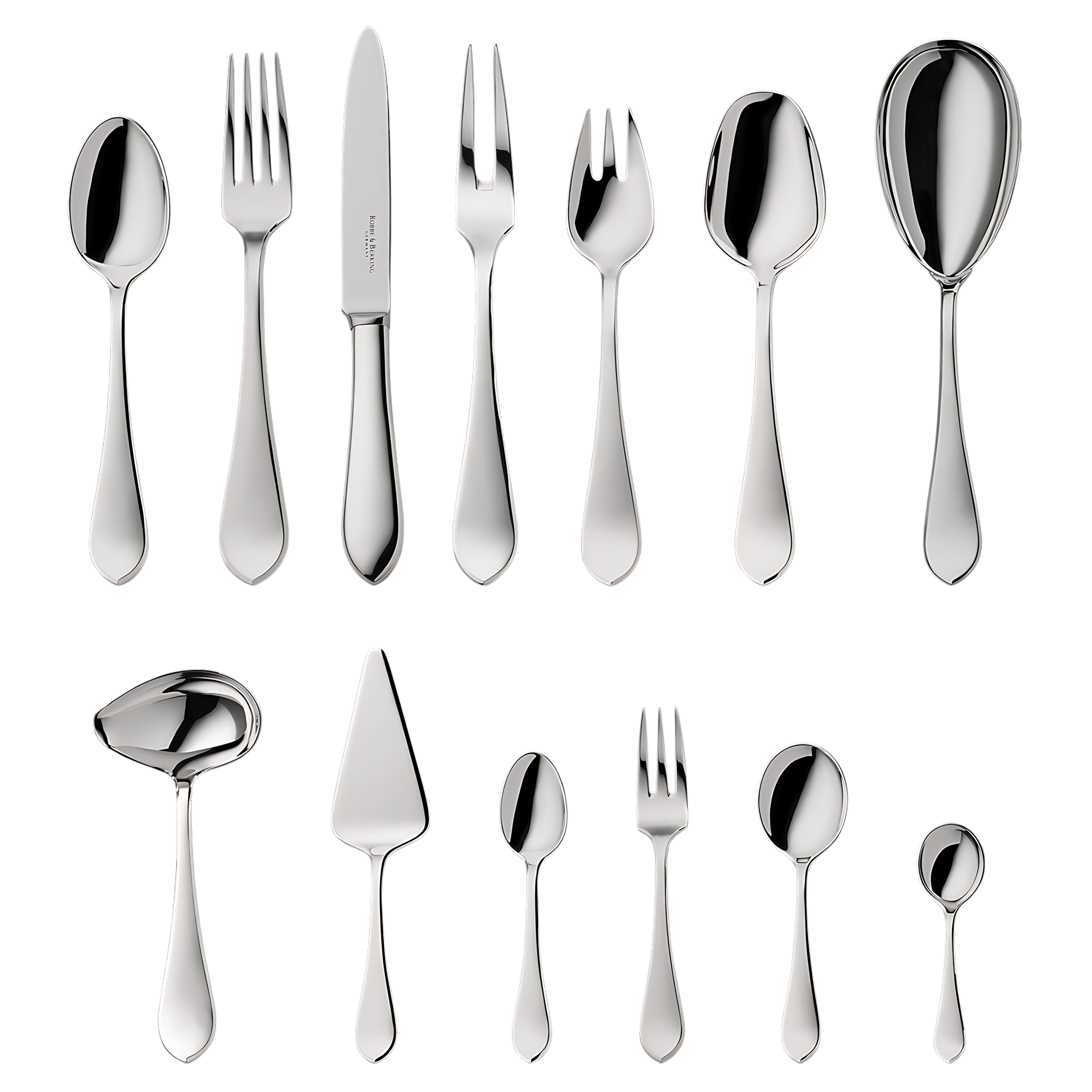 Robbe & Berking "Eclipse" Dinner Set 69-pcs Sterling Silver