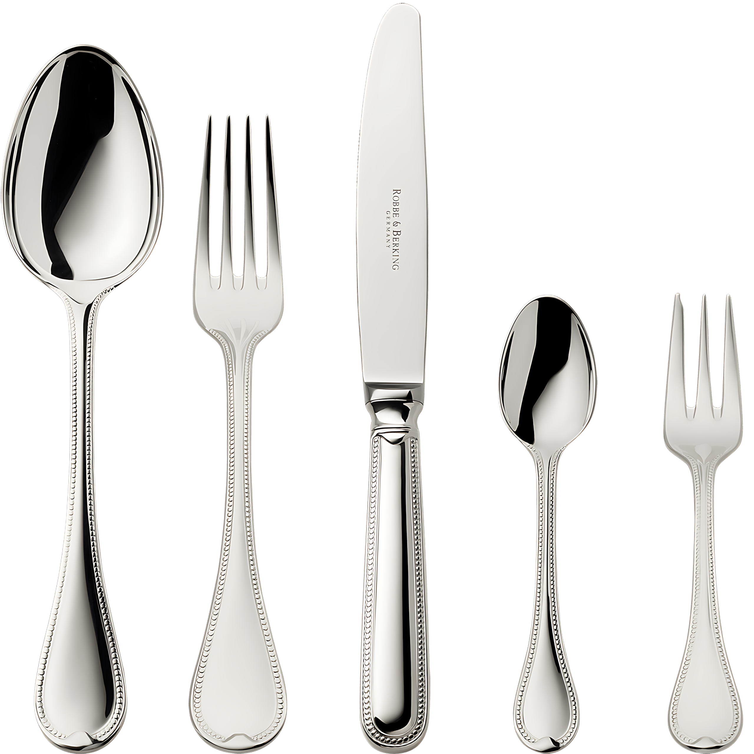Robbe & Berking "French Pearl" Dinner Set 30-pcs Sterling Silver