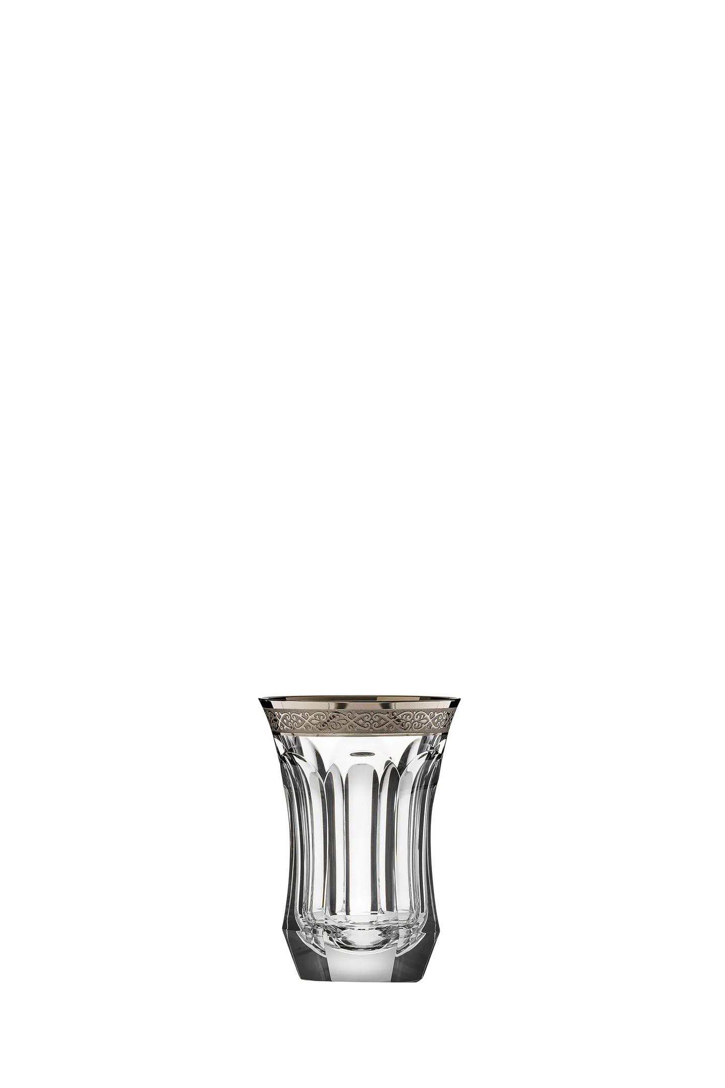 Moser "Pope" Drinking Glass (relief decor) Platinum 50 ml