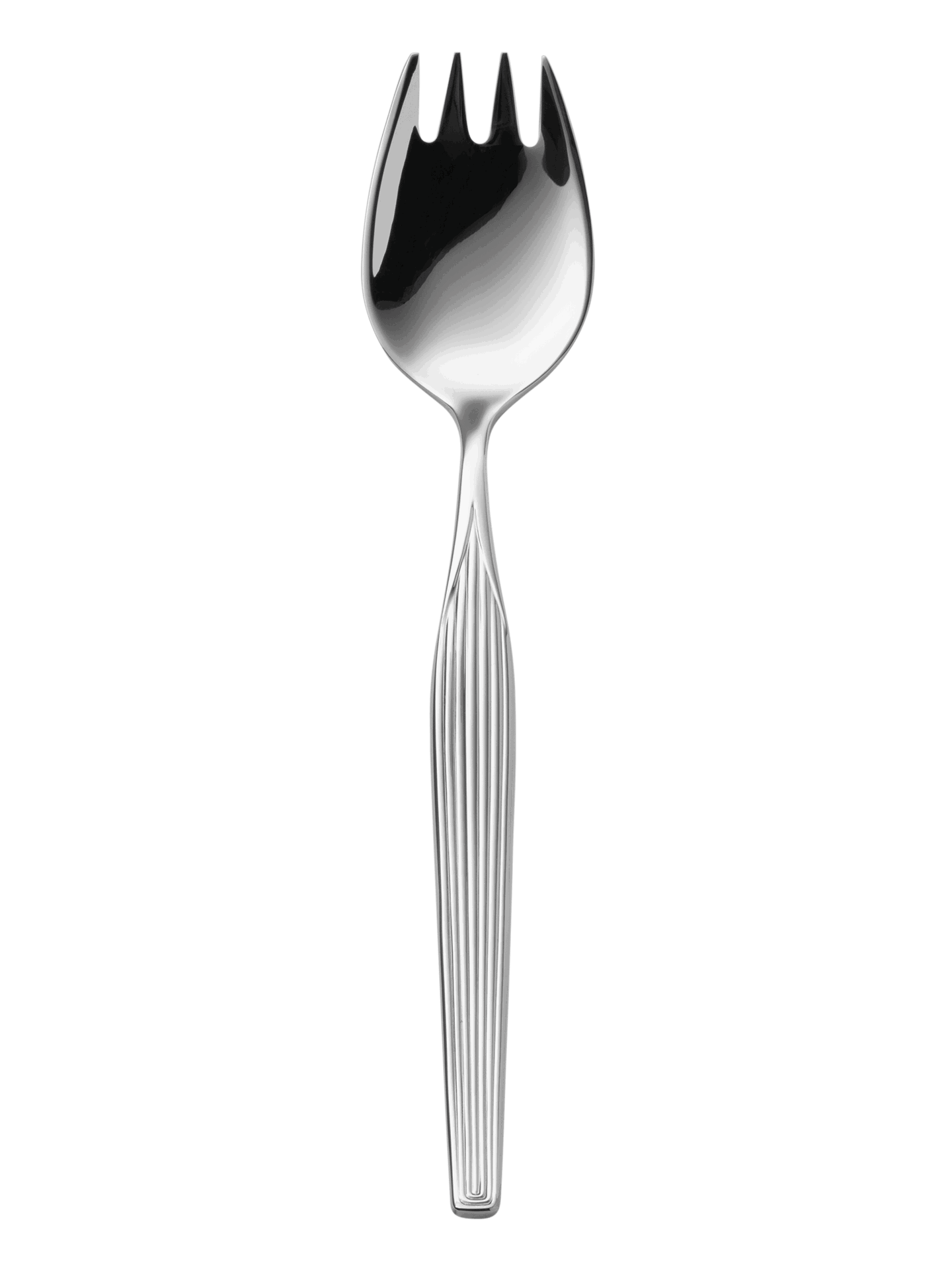 Robbe & Berking "Metropolitan" Oyster Fork Sterling and gold plated 14,7 cm