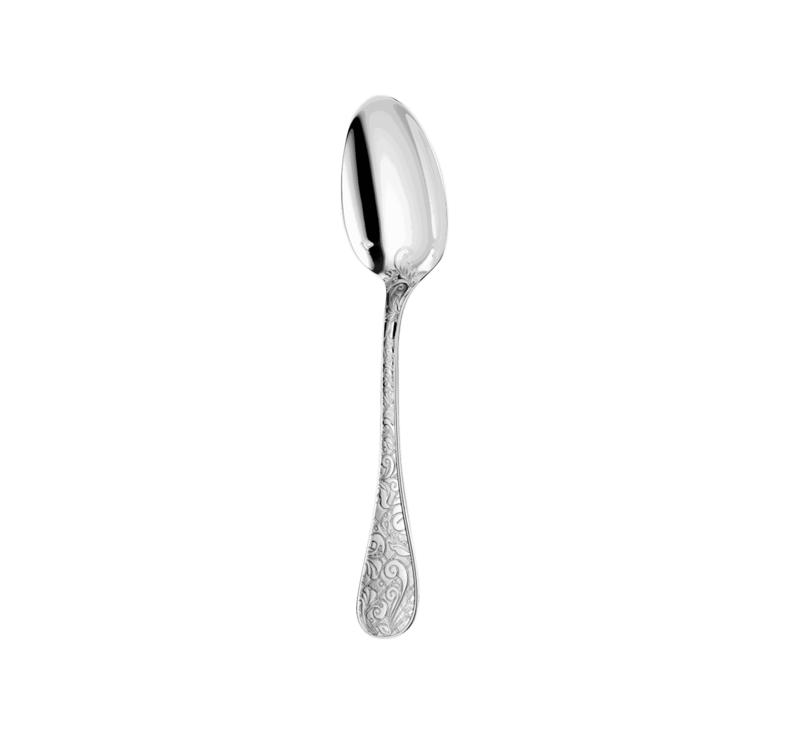 Christofle "Jardin D'Eden" Coffee Spoon silver plated 14 cm Christofle "Jardin D'Eden" Coffee Spoon sterling silver 14 cm