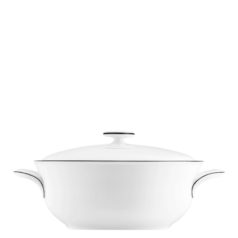 Fürstenberg "Wagenfeld" Ragout Bowl Black Line Porcelain