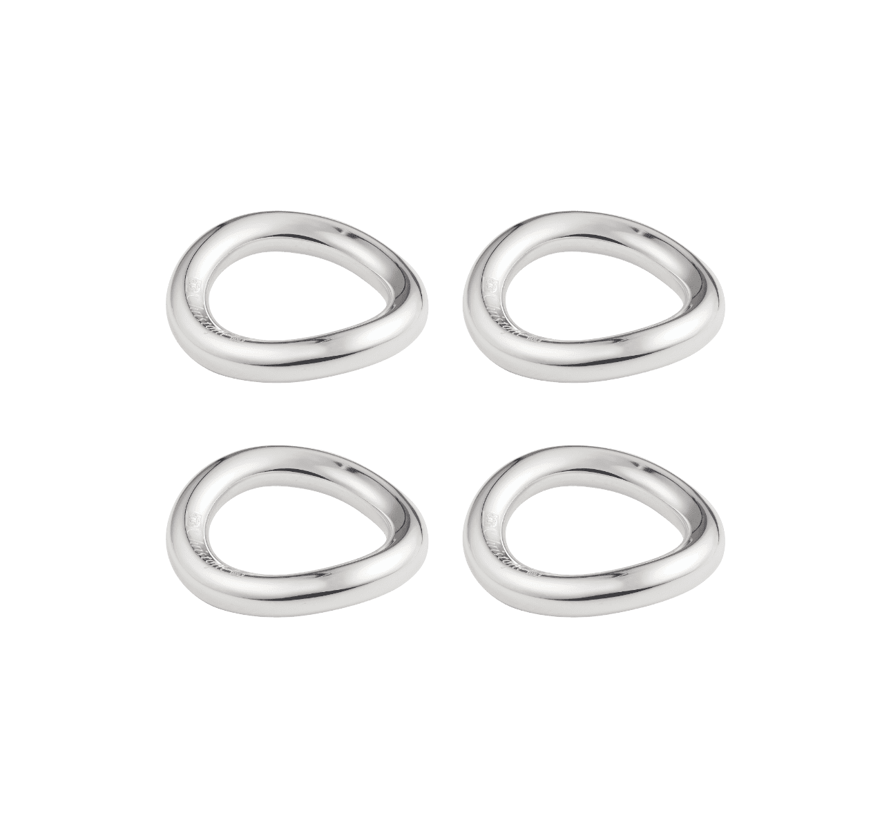 Christofle "Vertigo" Chopstick Rest 4-piece silver plated