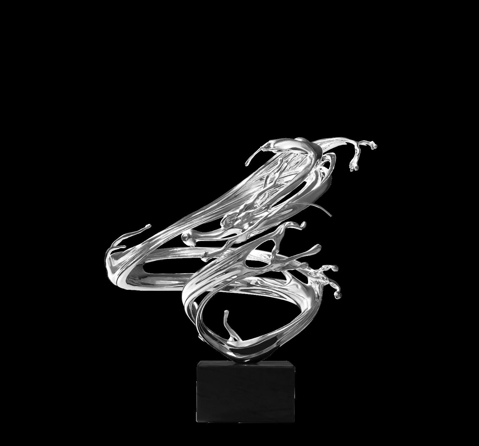 Christofle "Special Pieces" Figurine Dragon large Dragon Zheng Lu silver plated